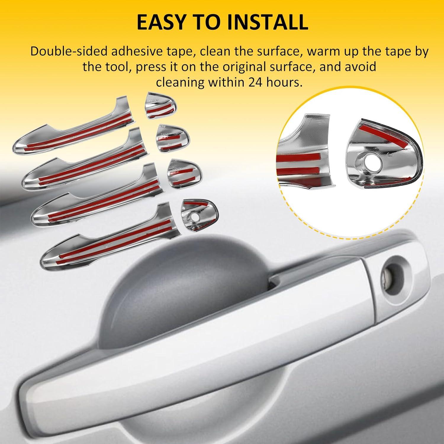 Cubiertas de Manijas de Puerta OCPTY para Toyota RAV4 2013-2018