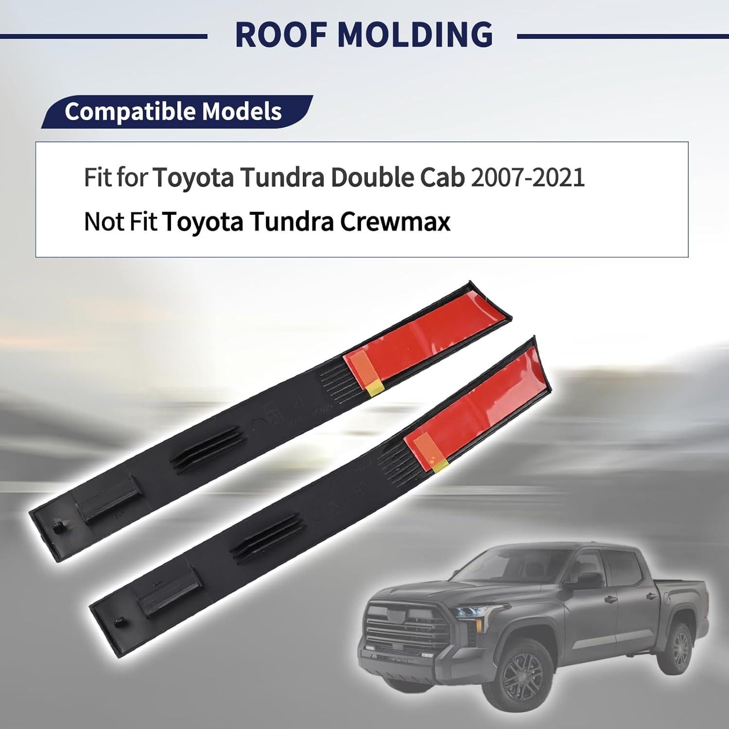 Moldura Techo Trasera Toyota Tundra Doble Cabina 2007-2021