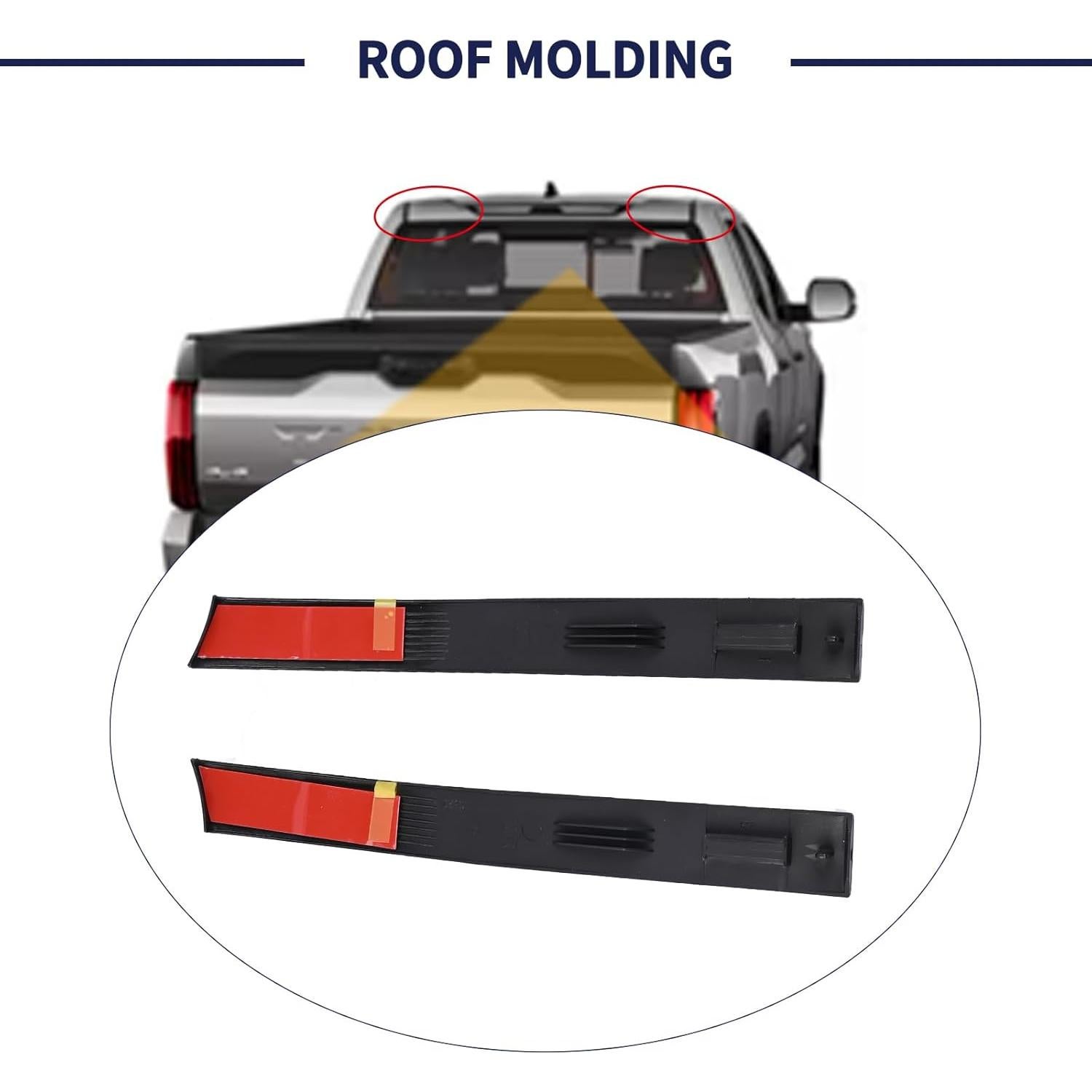 Moldura Techo Trasera Toyota Tundra Doble Cabina 2007-2021