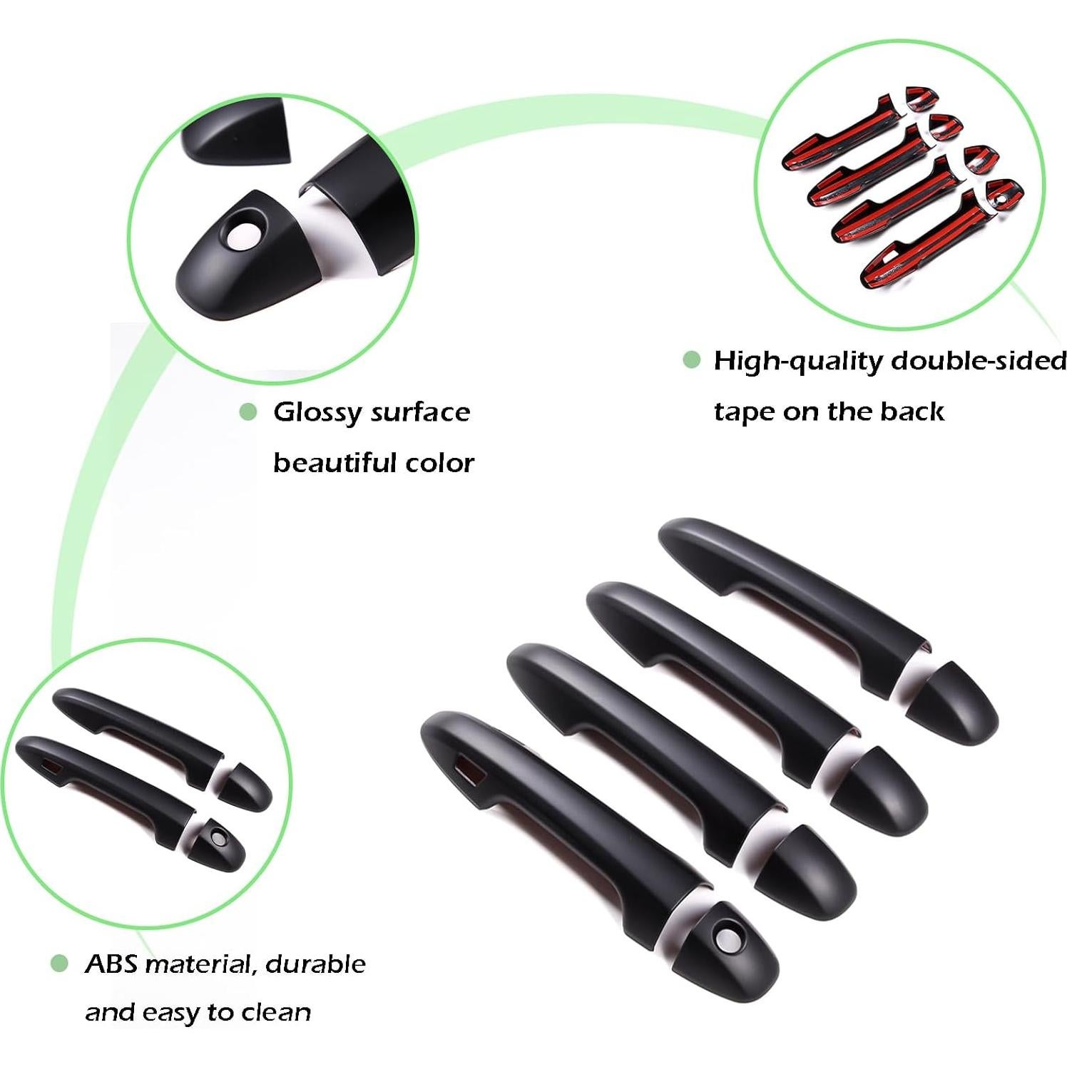 Cubierta de Mango de Puerta Toyota Tacoma 2015-2022 LLKUANG