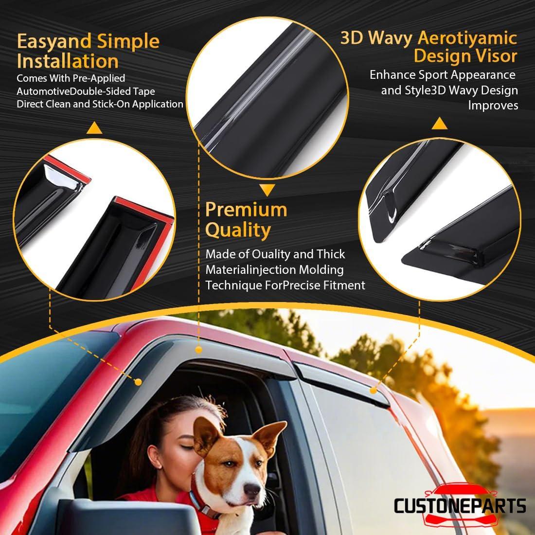 Viseras de Ventana Toyota Camry 2018-2022 CUSTONEPARTS 4PCS