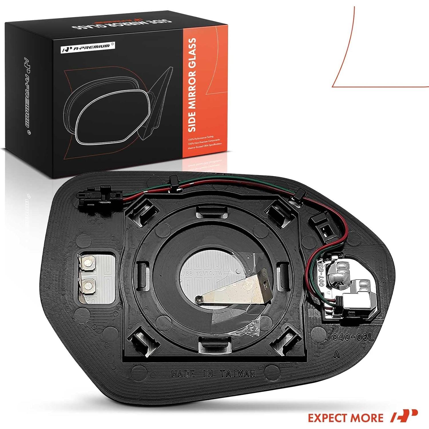 Espejo Calentado Lado Izquierdo A-Premium para Toyota