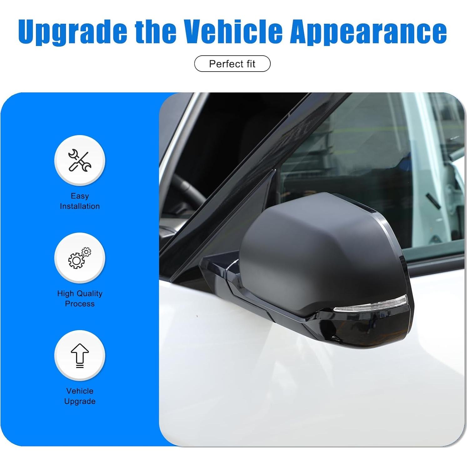 Cubierta Espejo Lateral HIRUFAIT para Toyota Tundra 2022-2024