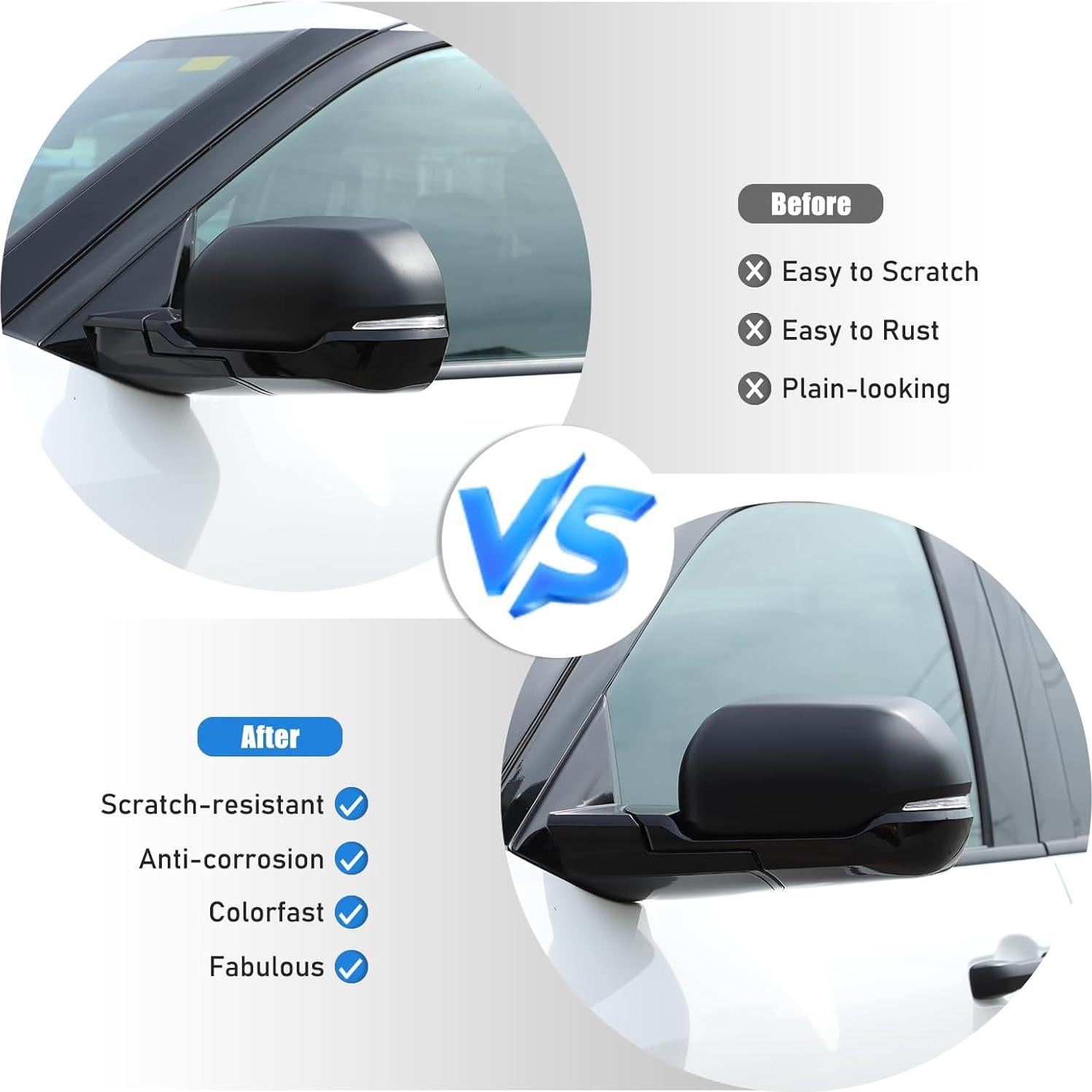 Cubierta Espejo Lateral HIRUFAIT para Toyota Tundra 2022-2024