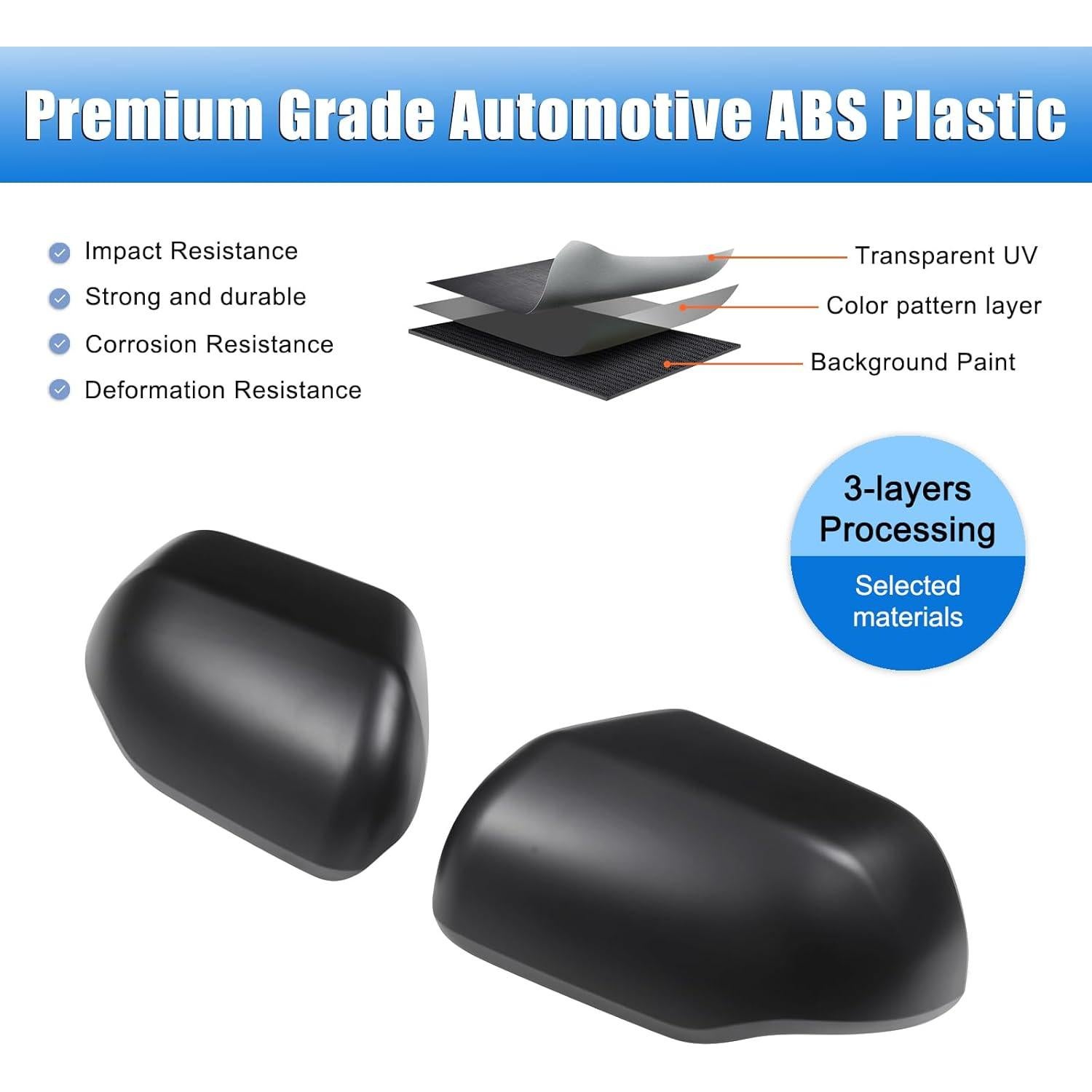 Cubierta Espejo Lateral HIRUFAIT para Toyota Tundra 2022-2024