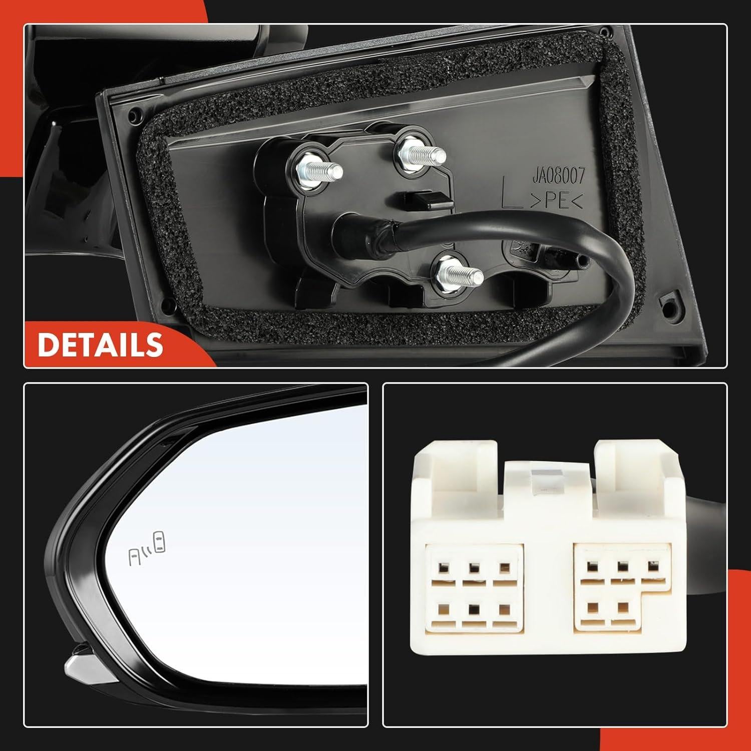 Espejo Retrovisor Eléctrico A-Premium Lado Izquierdo Toyota Prius