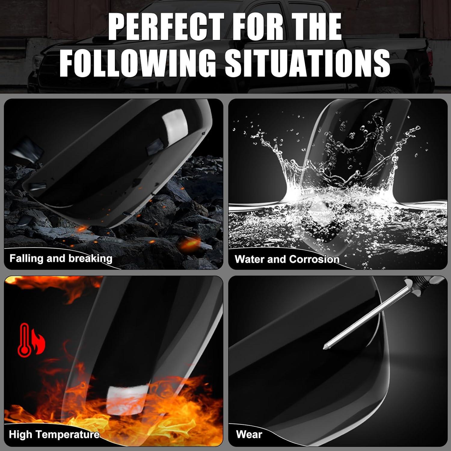 Cubierta de Espejo Sportuli Negra Brillante para Toyota RAV4 2019-2025