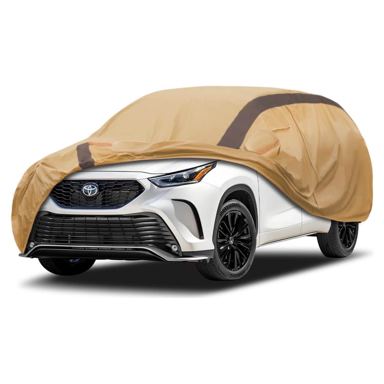 Funda de Coche FSGRICH Impermeable para Toyota Highlander 2007-2024