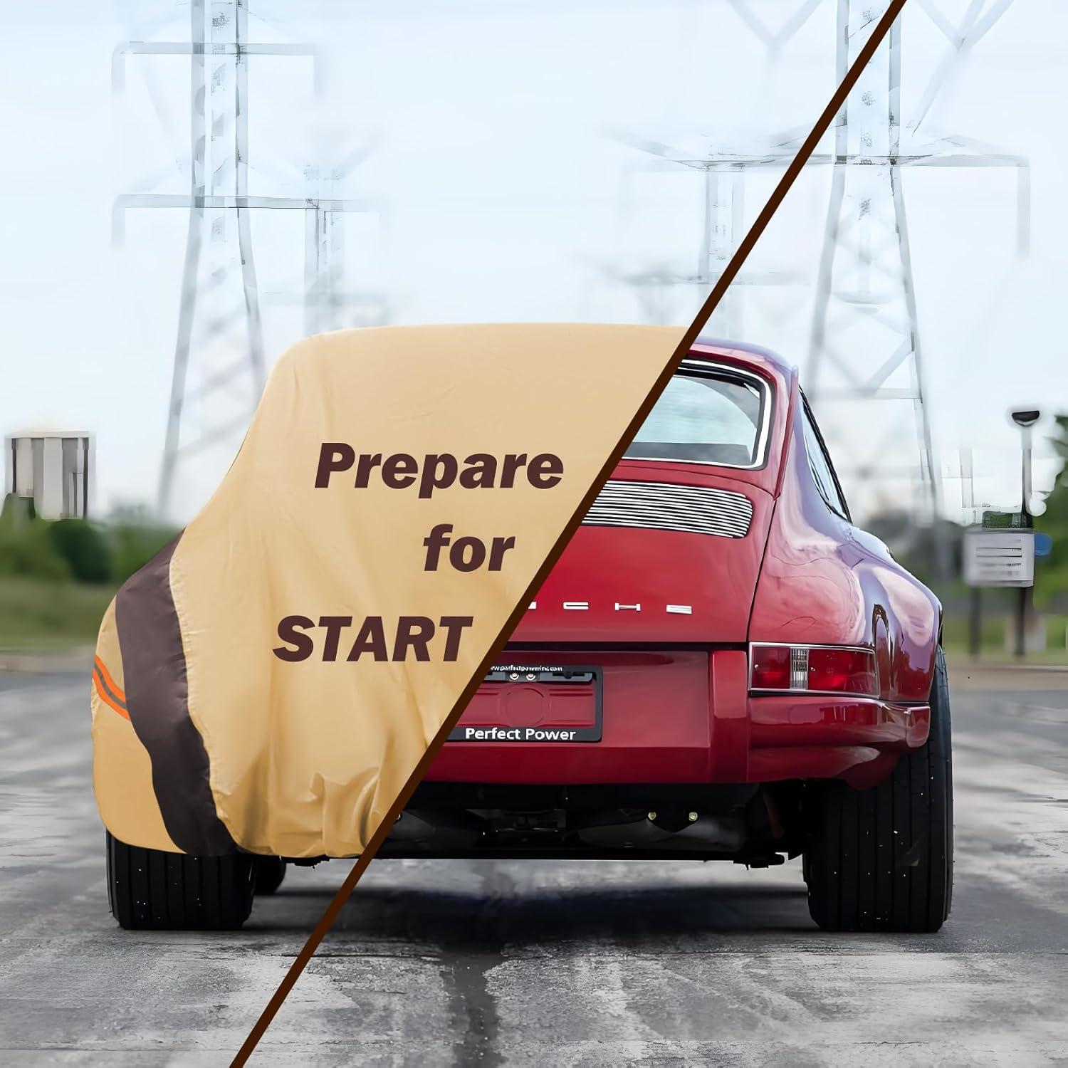 Funda de Coche FSGRICH Impermeable para Toyota Highlander 2007-2024