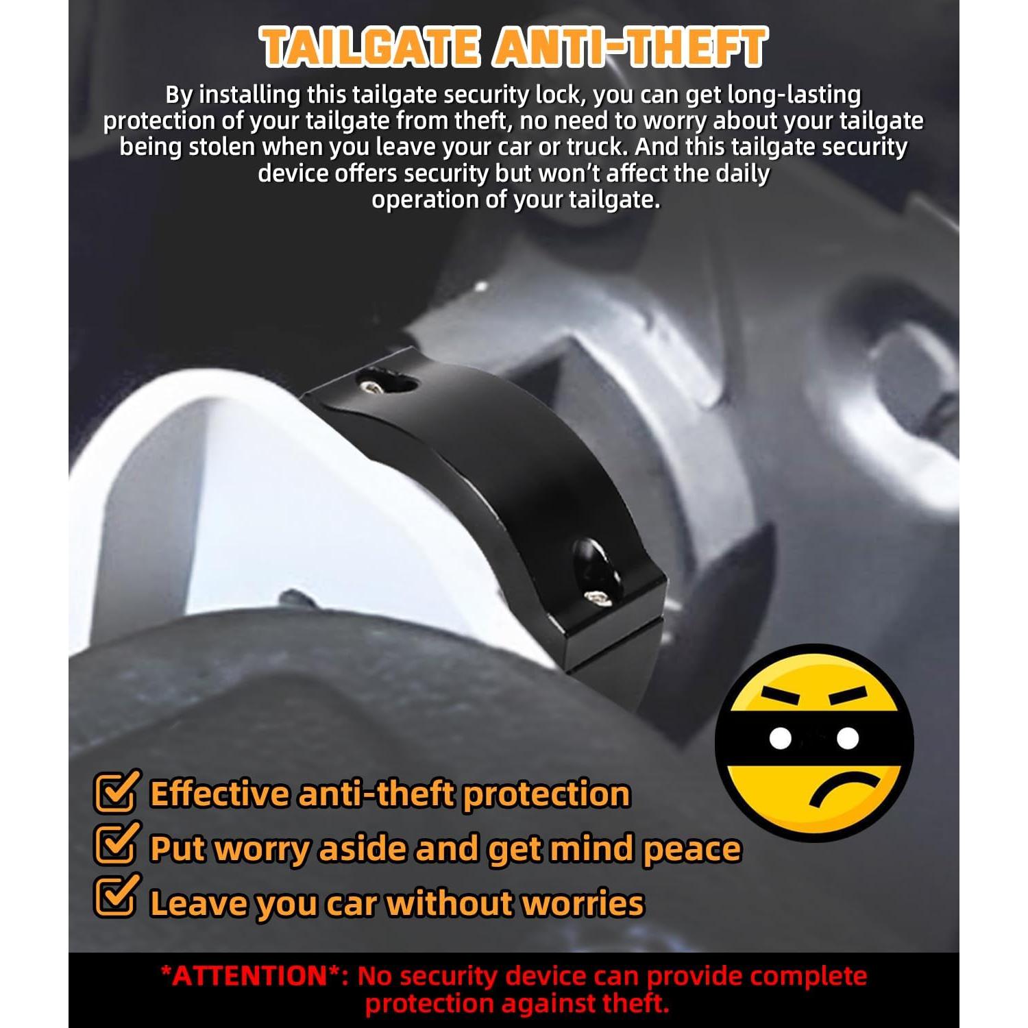 Bloqueo Antirrobo de Puerta Trasera Foruly Toyota Tacoma 2016-2023