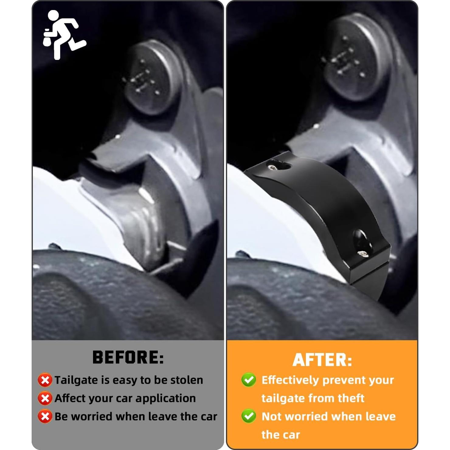 Bloqueo Antirrobo de Puerta Trasera Foruly Toyota Tacoma 2016-2023