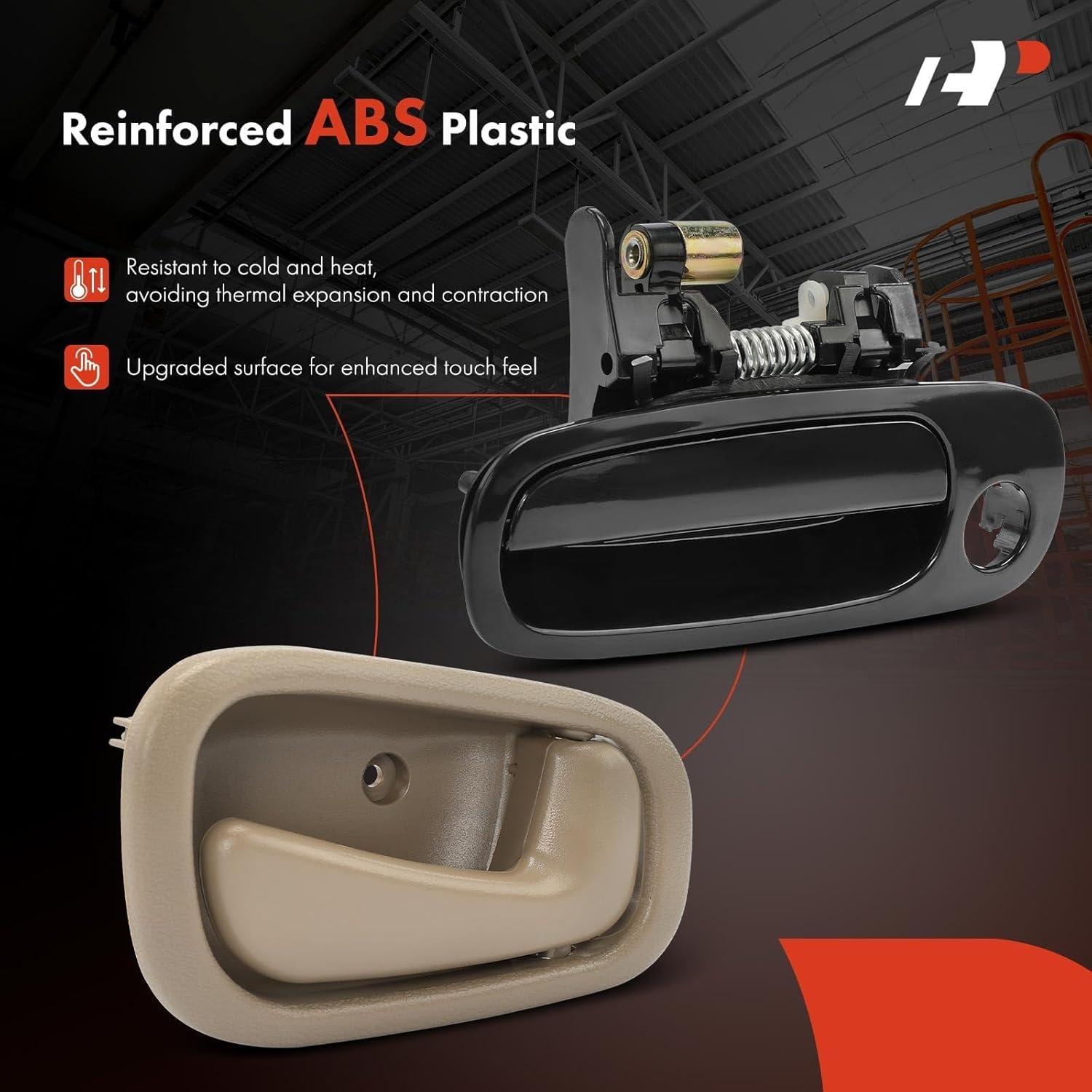 Manijas de Puerta A-Premium para Toyota Corolla y Chevy Prizm 1998-2002, Juego de 8 Piezas