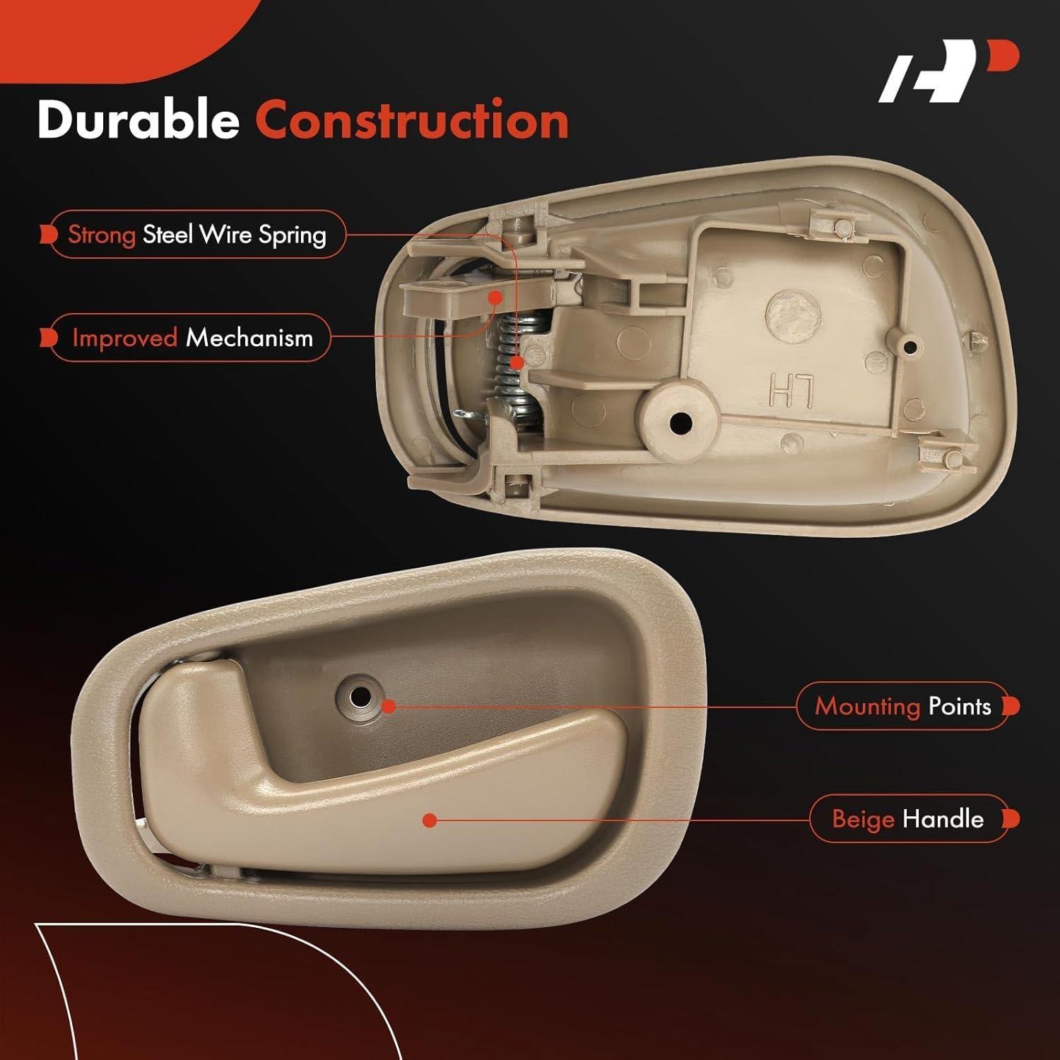 Manijas de Puerta A-Premium para Toyota Corolla y Chevy Prizm 1998-2002, Juego de 8 Piezas