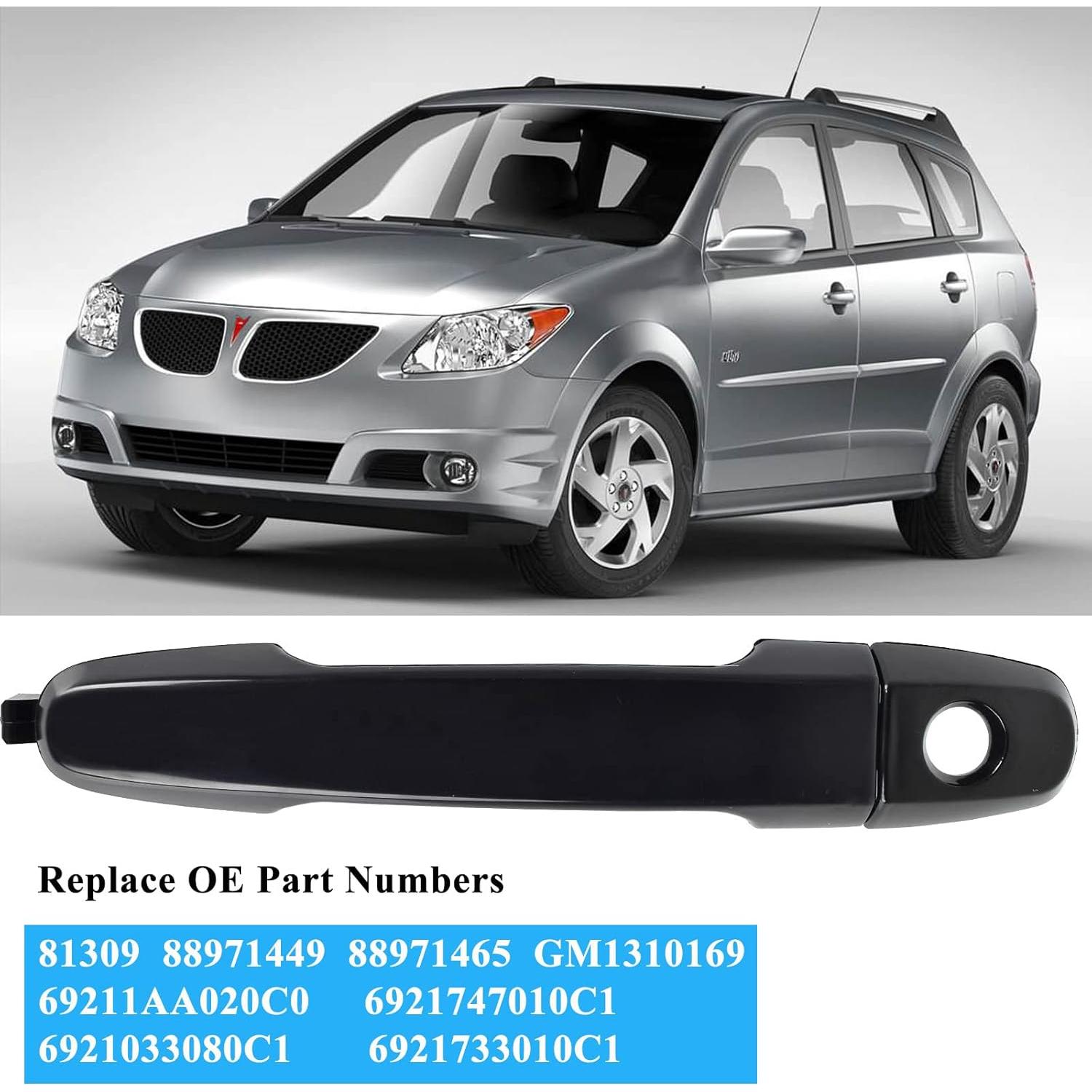 Mango de Puerta Exterior Negro BJYXSHOP para Toyota y Pontiac