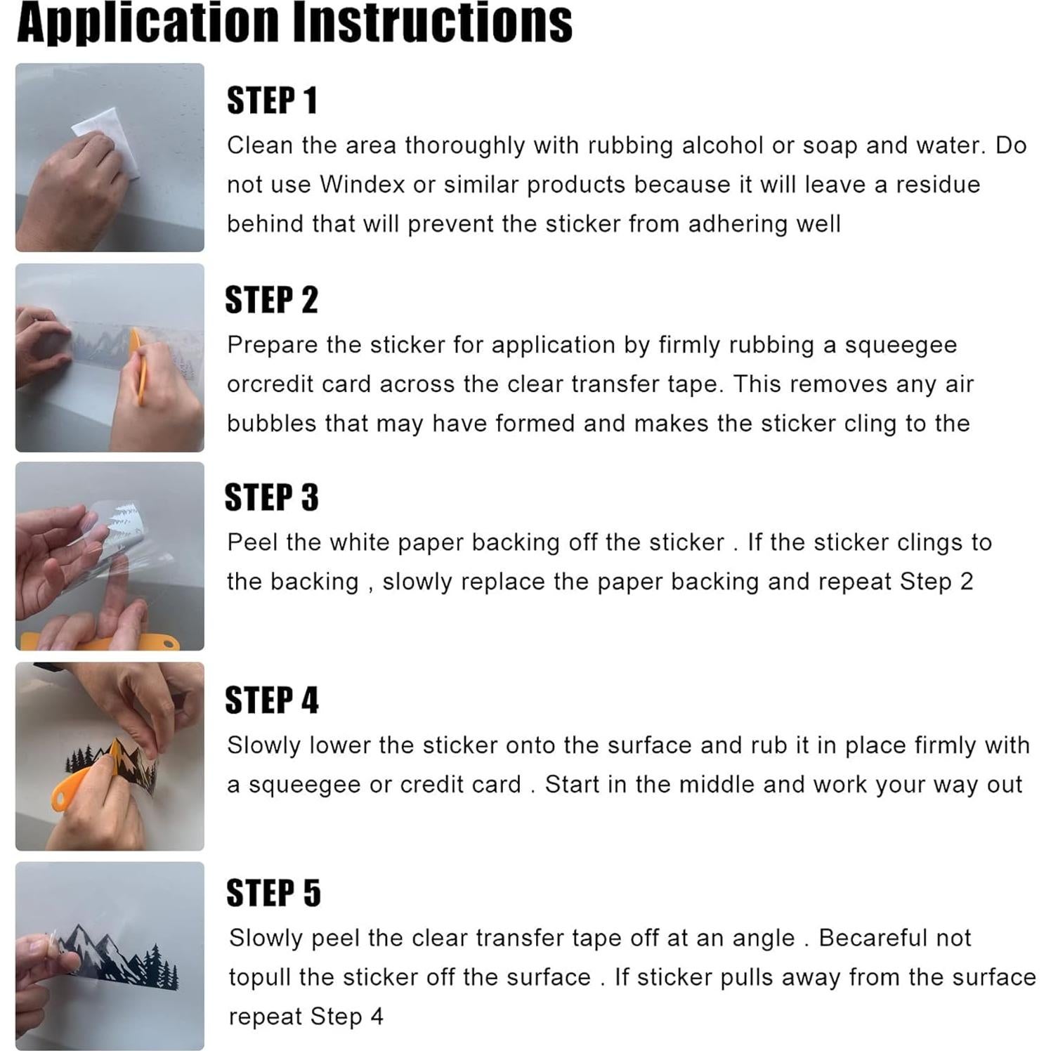 Calcomanía Vinilo Montaña Nieve SINGARO Negro para Auto