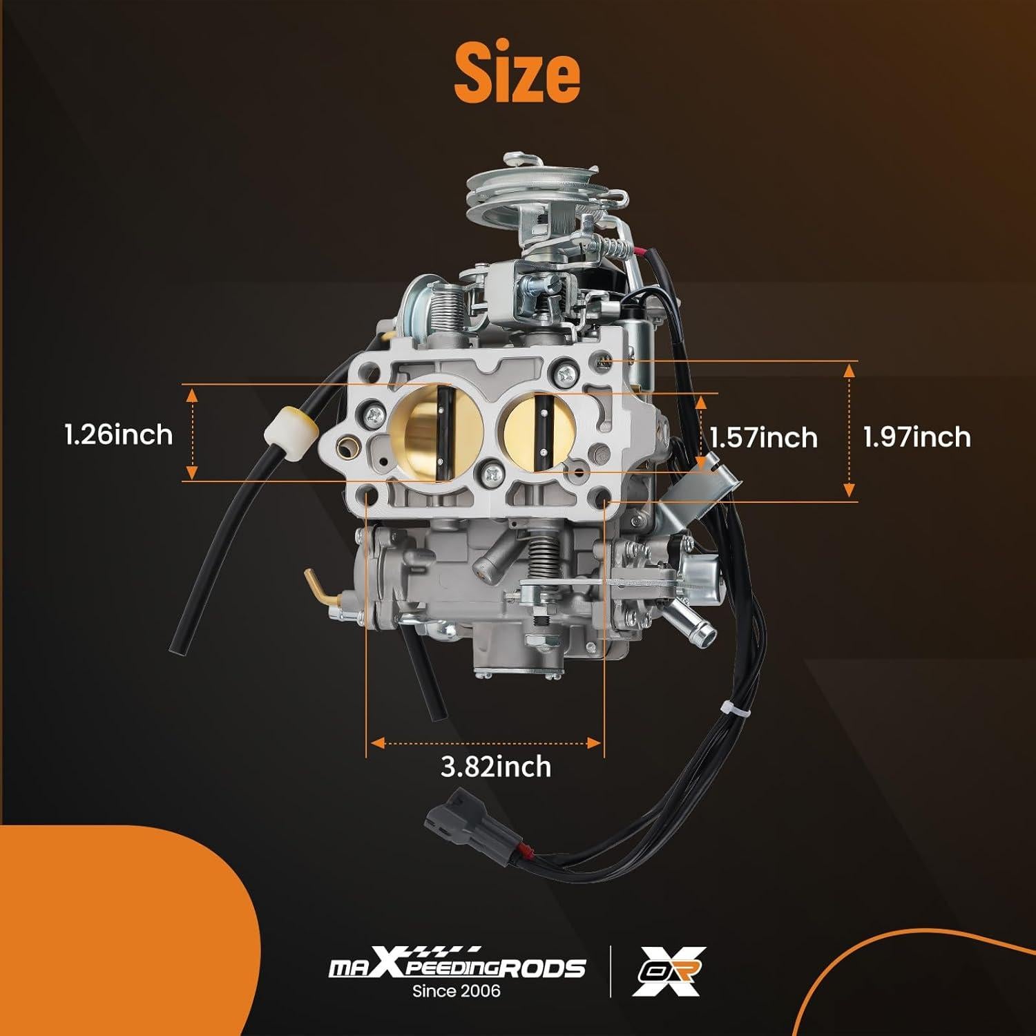 Carburador 2 Barriles maXpeedingrods para Toyota 22R 21100-35520