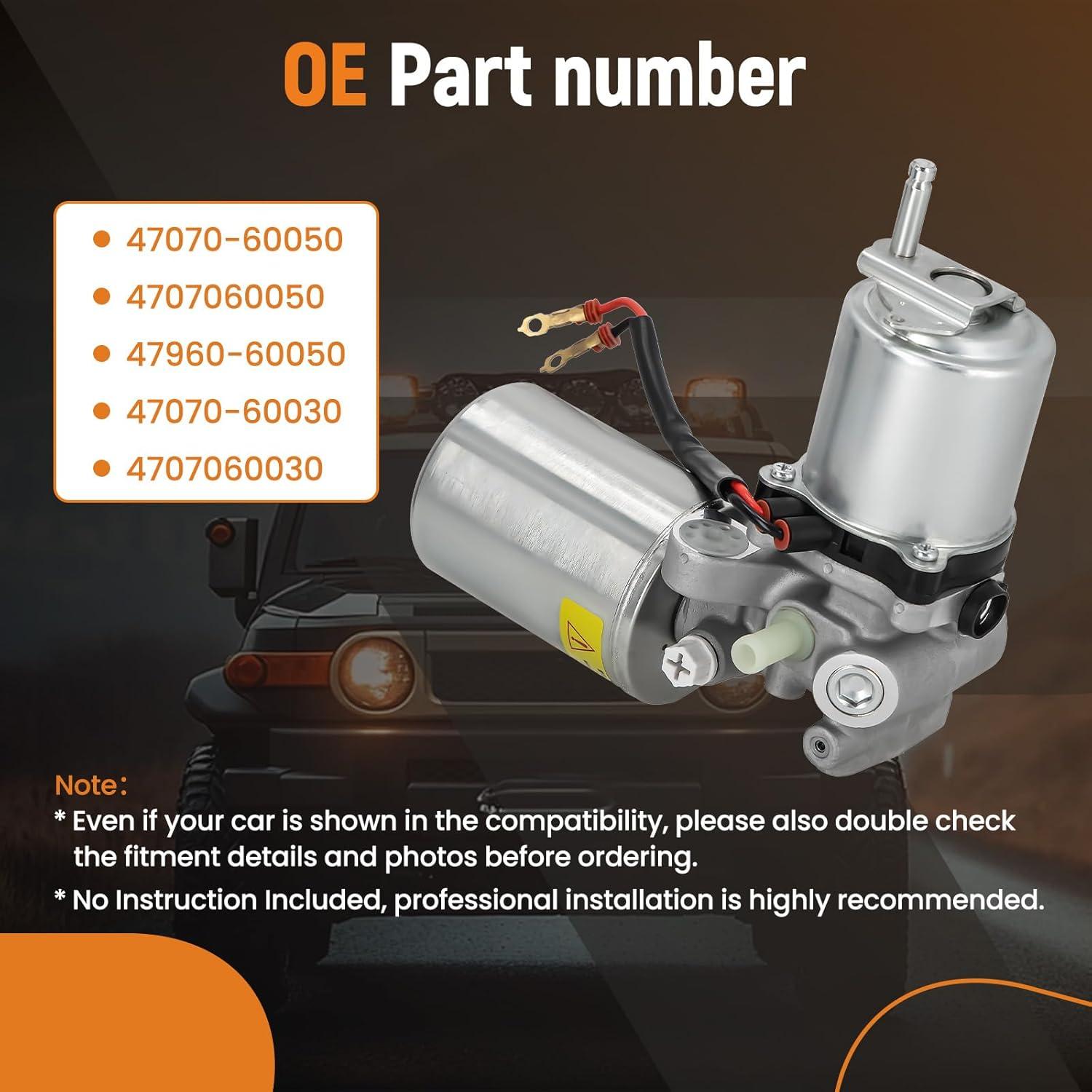 MaXpeedingrods ABS Power Brake Booster Pump Assembly Fit for Toyota FJ Hilux Surf 4Runner Land Cruiser, Fit for GX460 Replace 47070-60050 47960-60050 47070-60030