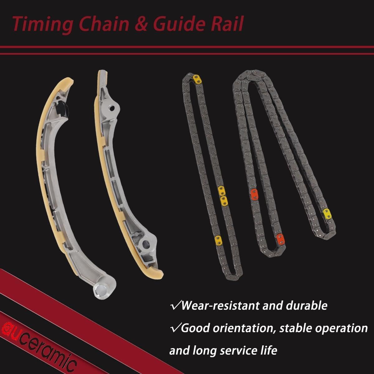 Kit de cadena de distribución AUCERAMIC para Toyota 2.7L