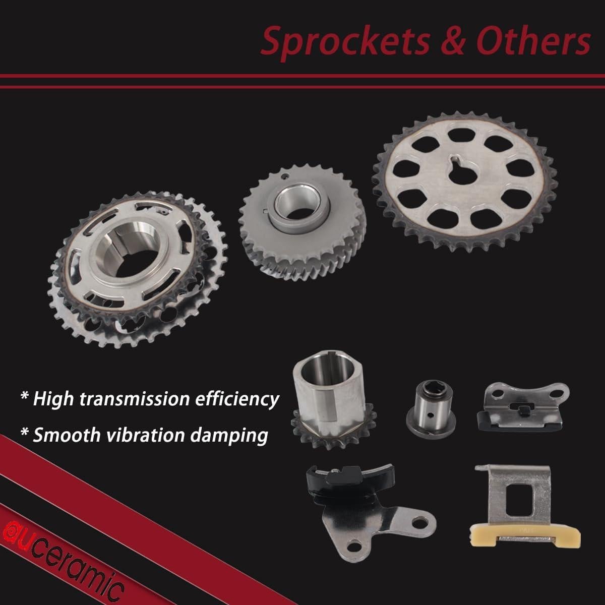 Kit de cadena de distribución AUCERAMIC para Toyota 2.7L