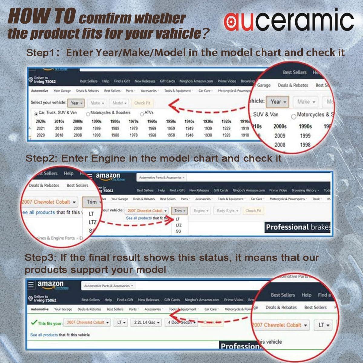 Kit de cadena de distribución AUCERAMIC para Toyota 2.7L
