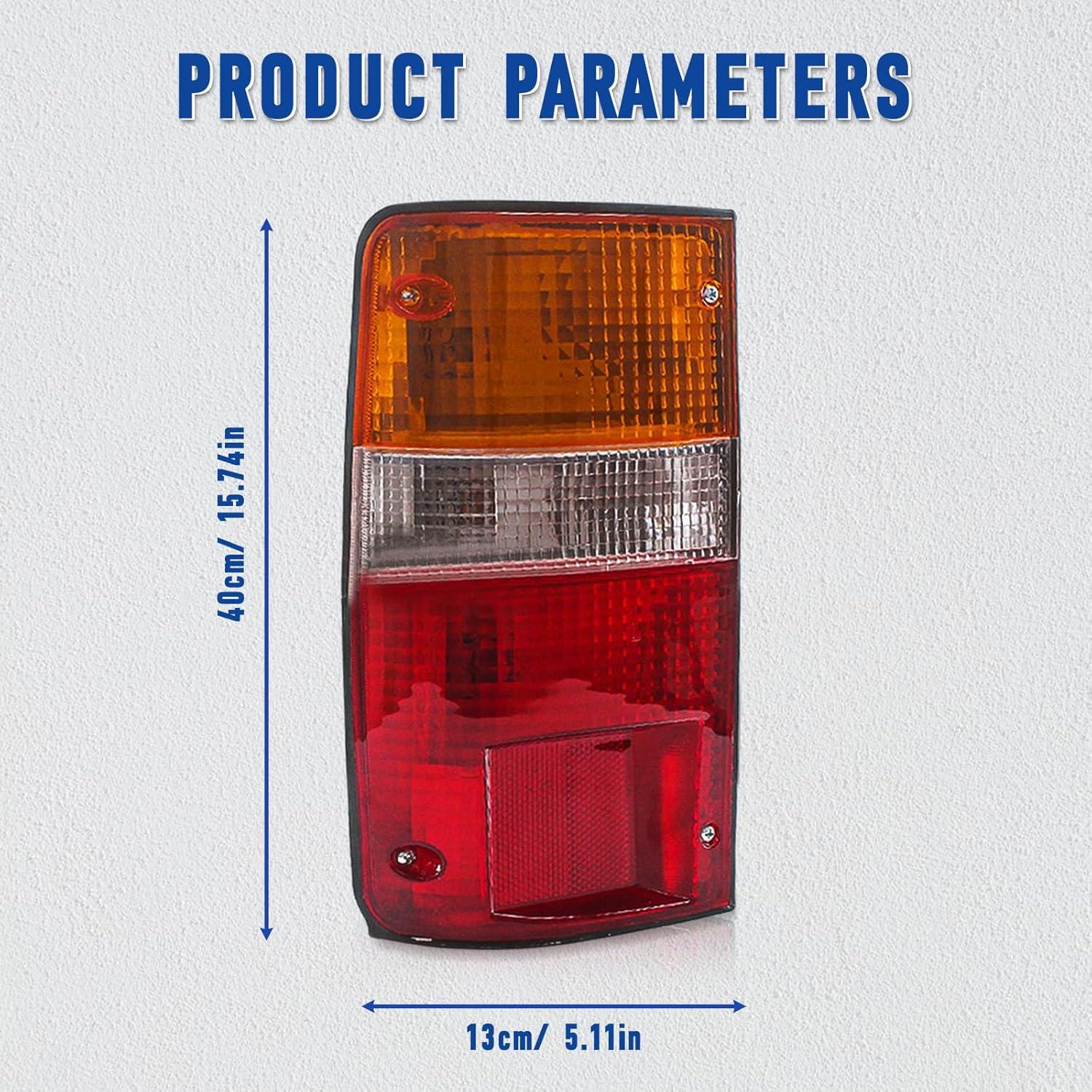 Ensamblaje Luz Trasera Toyota Pickup Hilux 1989-1992 Rojo/Ámbar
