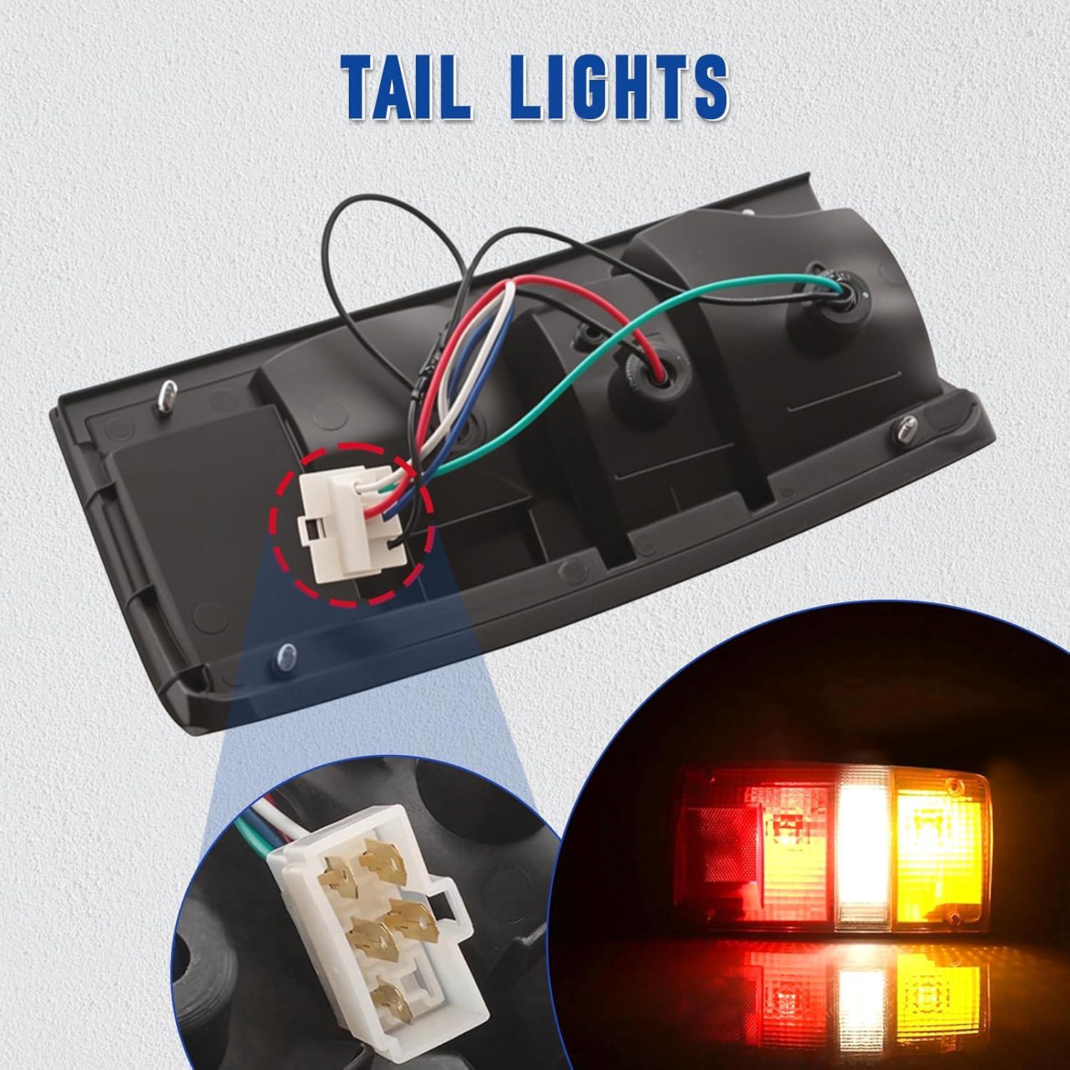 Ensamblaje Luz Trasera Toyota Pickup Hilux 1989-1992 Rojo/Ámbar