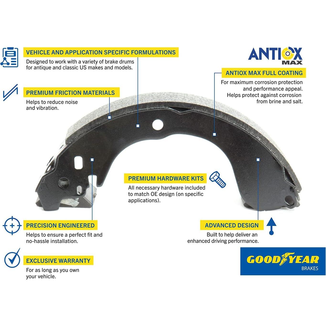 Zapata de Freno Trasera Goodyear GYS505 para Toyota Hilux 06-08