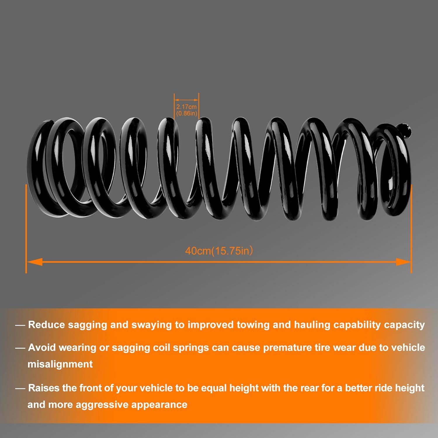 Juego de Resortes de Espiral Delanteros HQPASFY 2-3" para Toyota