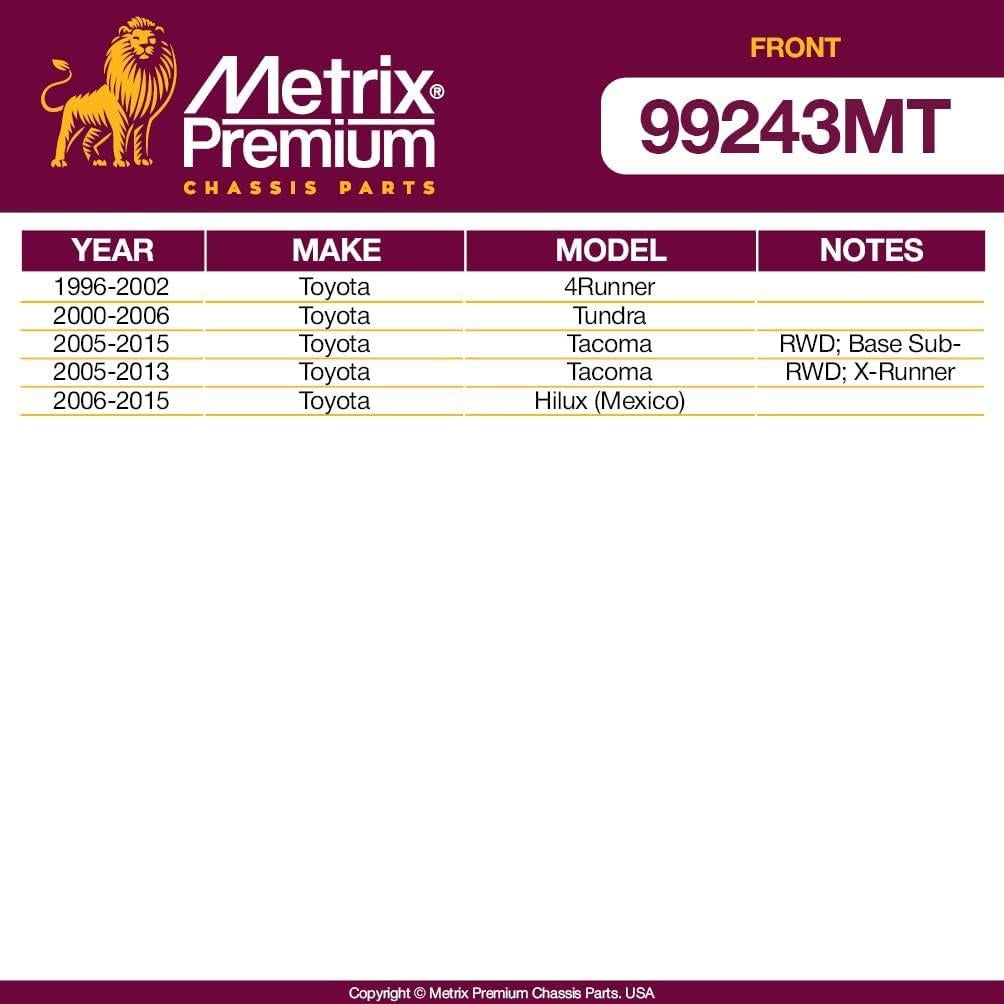 Kit de Enlace de Barra Estabilizadora Metrix para Toyota