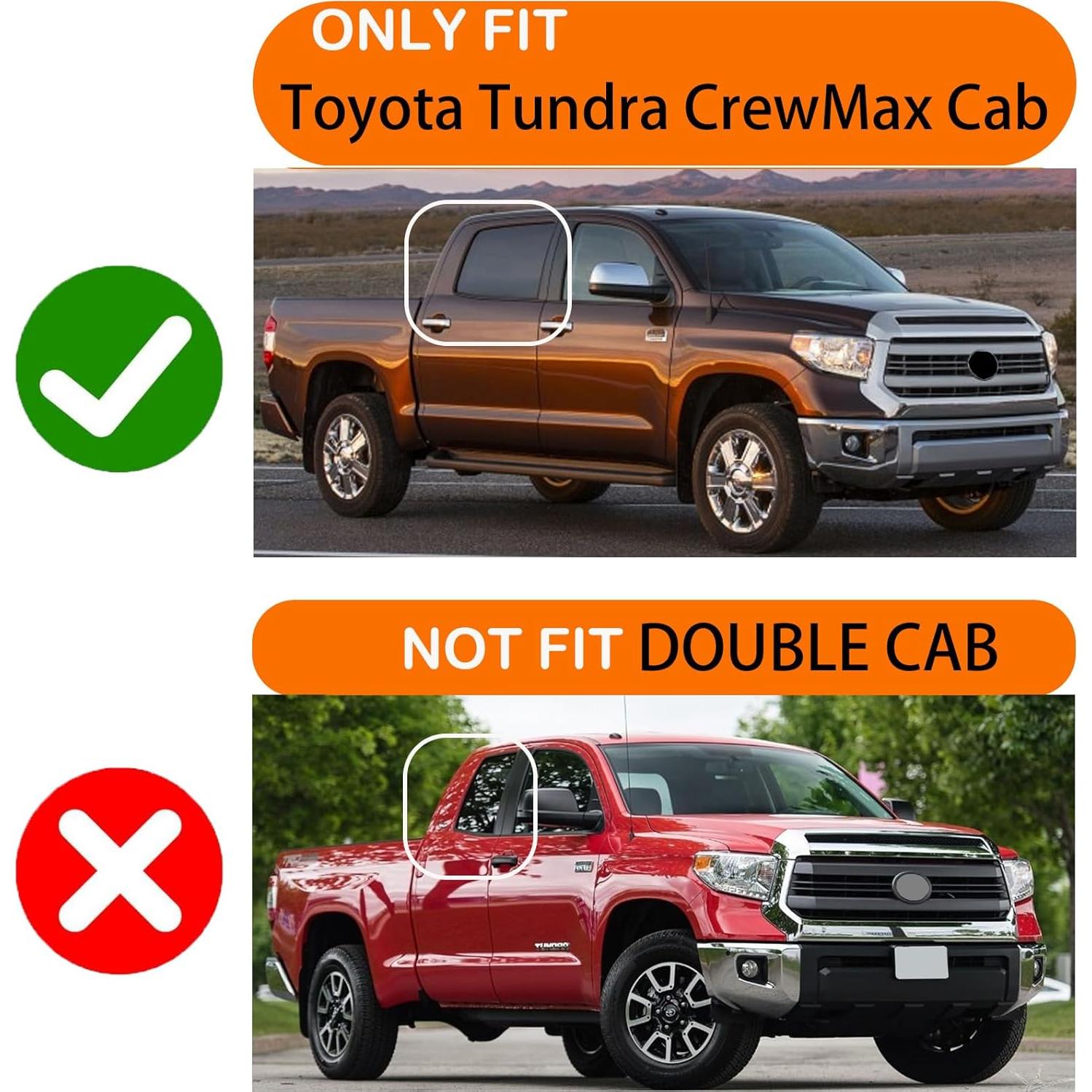 Moldura de Goteo de Techo MIYIMORE para Toyota Tundra 2007-2021