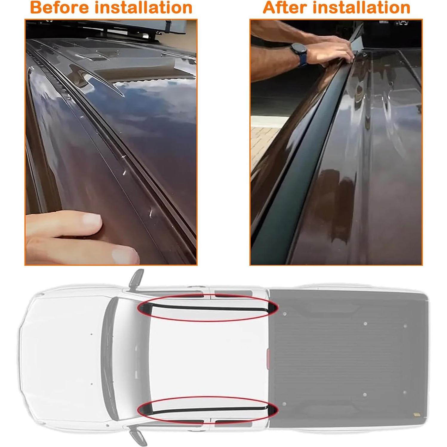 Moldura de Goteo de Techo MIYIMORE para Toyota Tundra 2007-2021