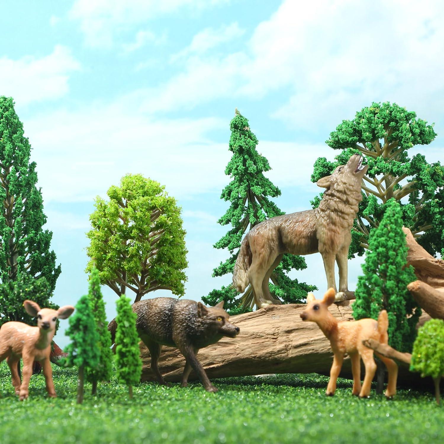 70 Mini Árboles Modelo Skylety 3.05-16 cm Vintage para Diorama