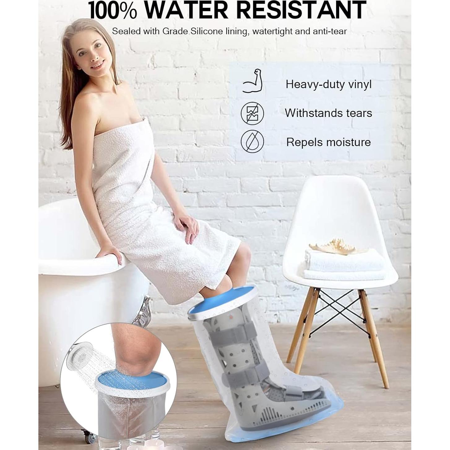 Cubierta de Yeso Impermeable DNEOUXI XL Extra Ancha para Ducha