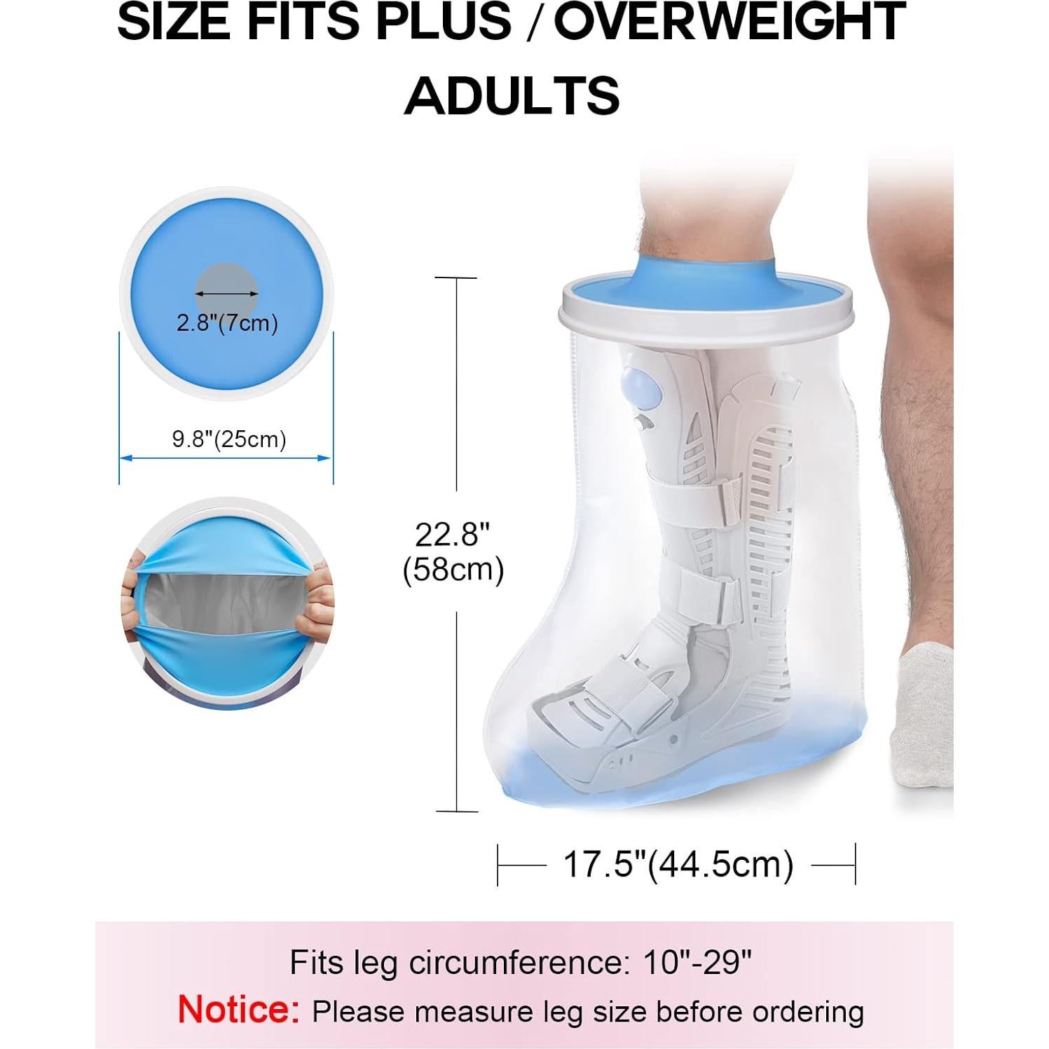 Cubierta de Yeso Impermeable DNEOUXI XL Extra Ancha para Ducha