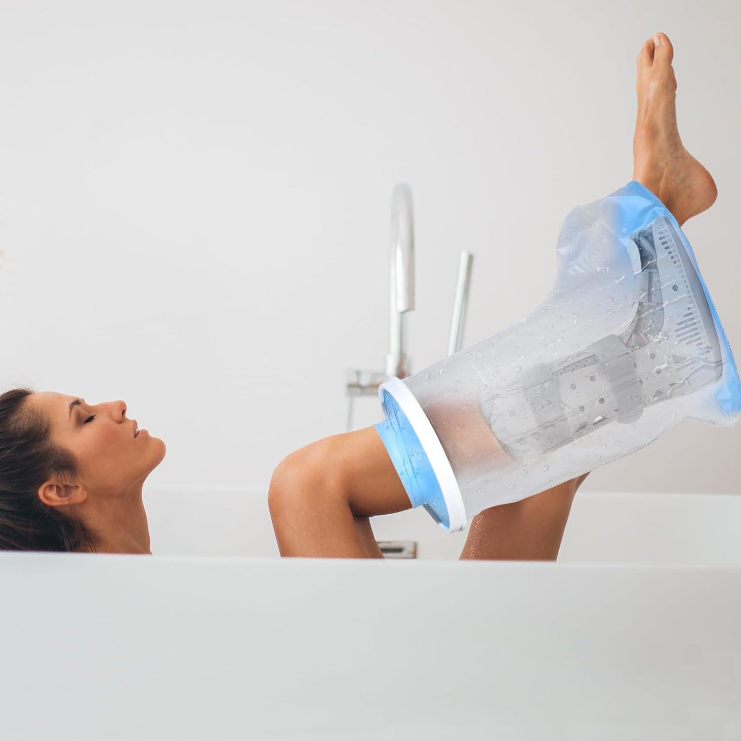 Cubierta de Yeso Impermeable DNEOUXI XL Extra Ancha para Ducha