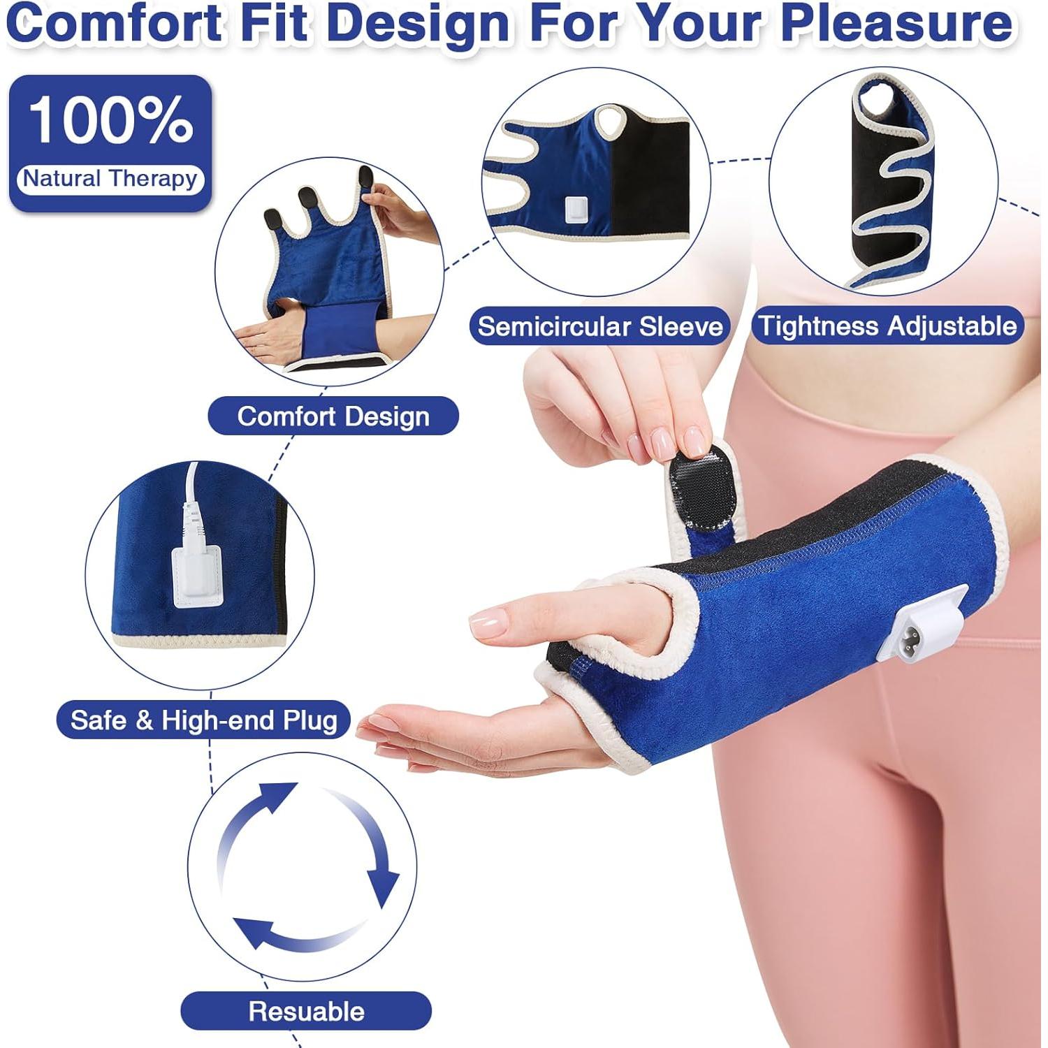 Faja Calentadora para Muñeca AOBOCO - Alivio Dolor 30-70°C