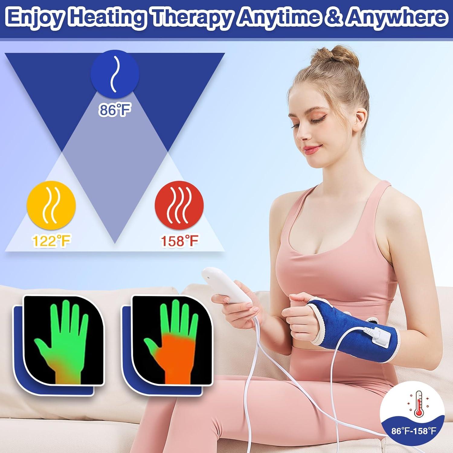 Faja Calentadora para Muñeca AOBOCO - Alivio Dolor 30-70°C