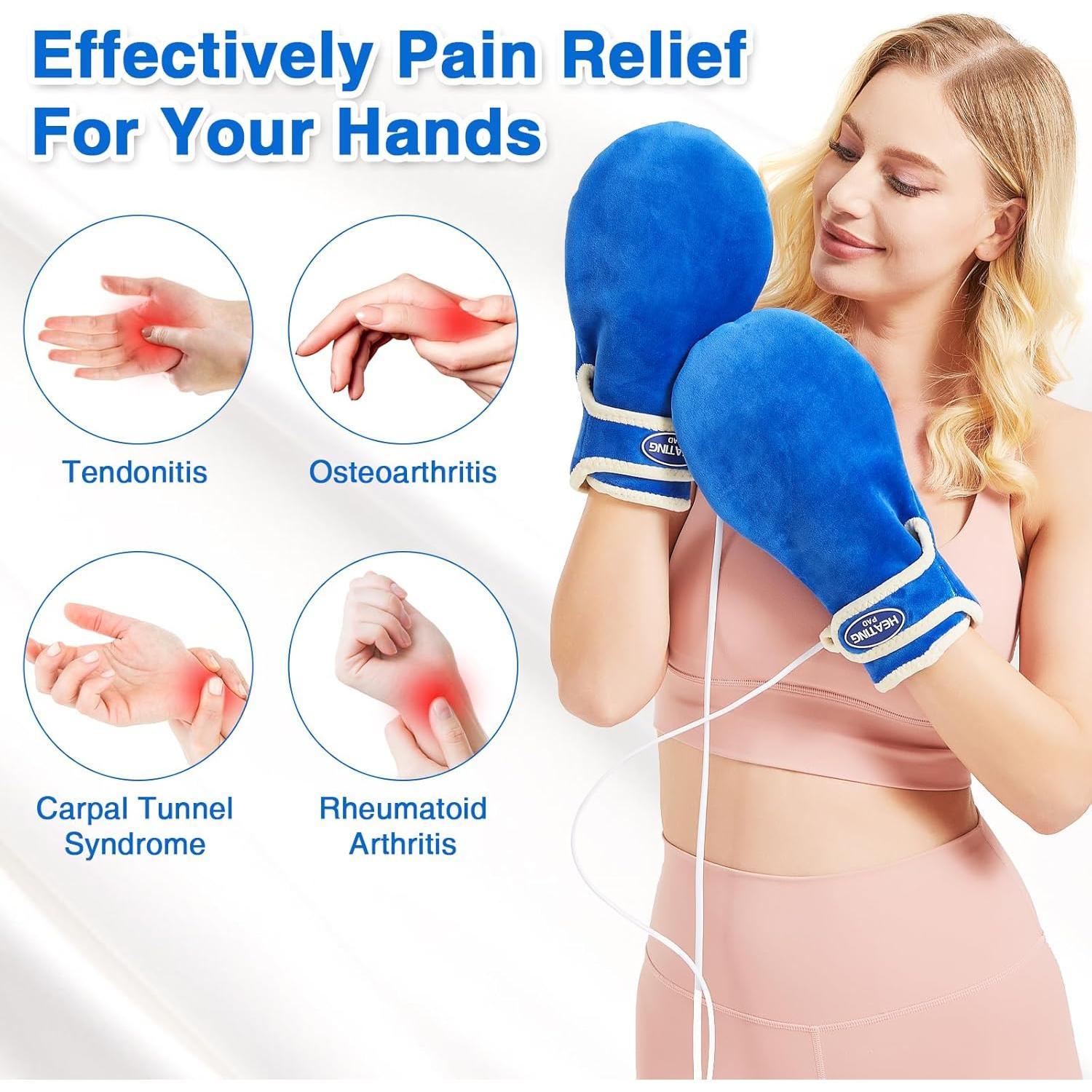 Manoplas Calentadas Eléctricas AOBOCO para Alivio de Dolor