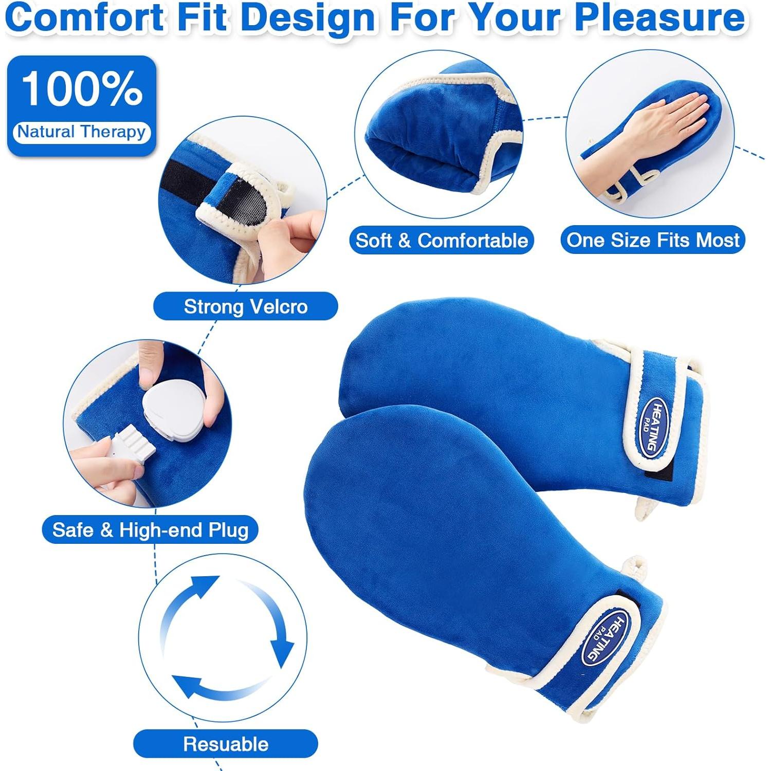 Manoplas Calentadas Eléctricas AOBOCO para Alivio de Dolor