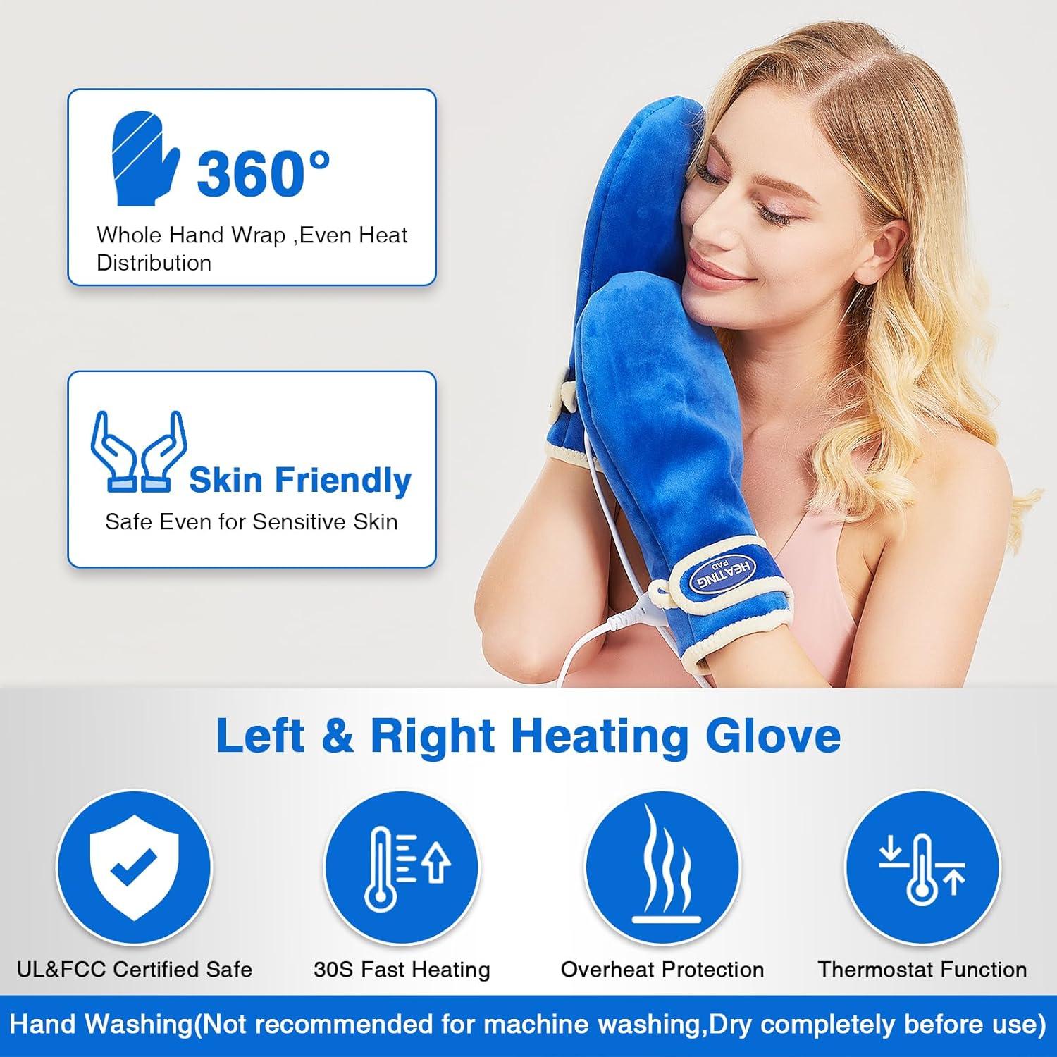 Manoplas Calentadas Eléctricas AOBOCO para Alivio de Dolor