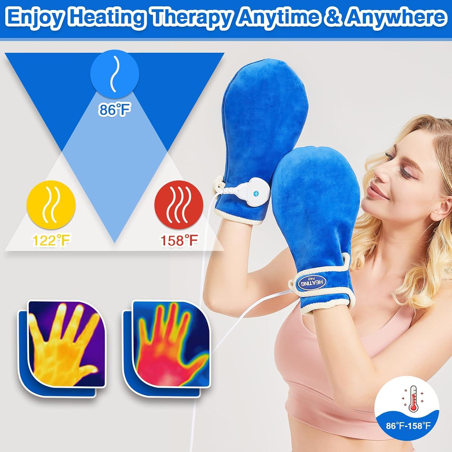 Manoplas Calentadas Eléctricas AOBOCO para Alivio de Dolor