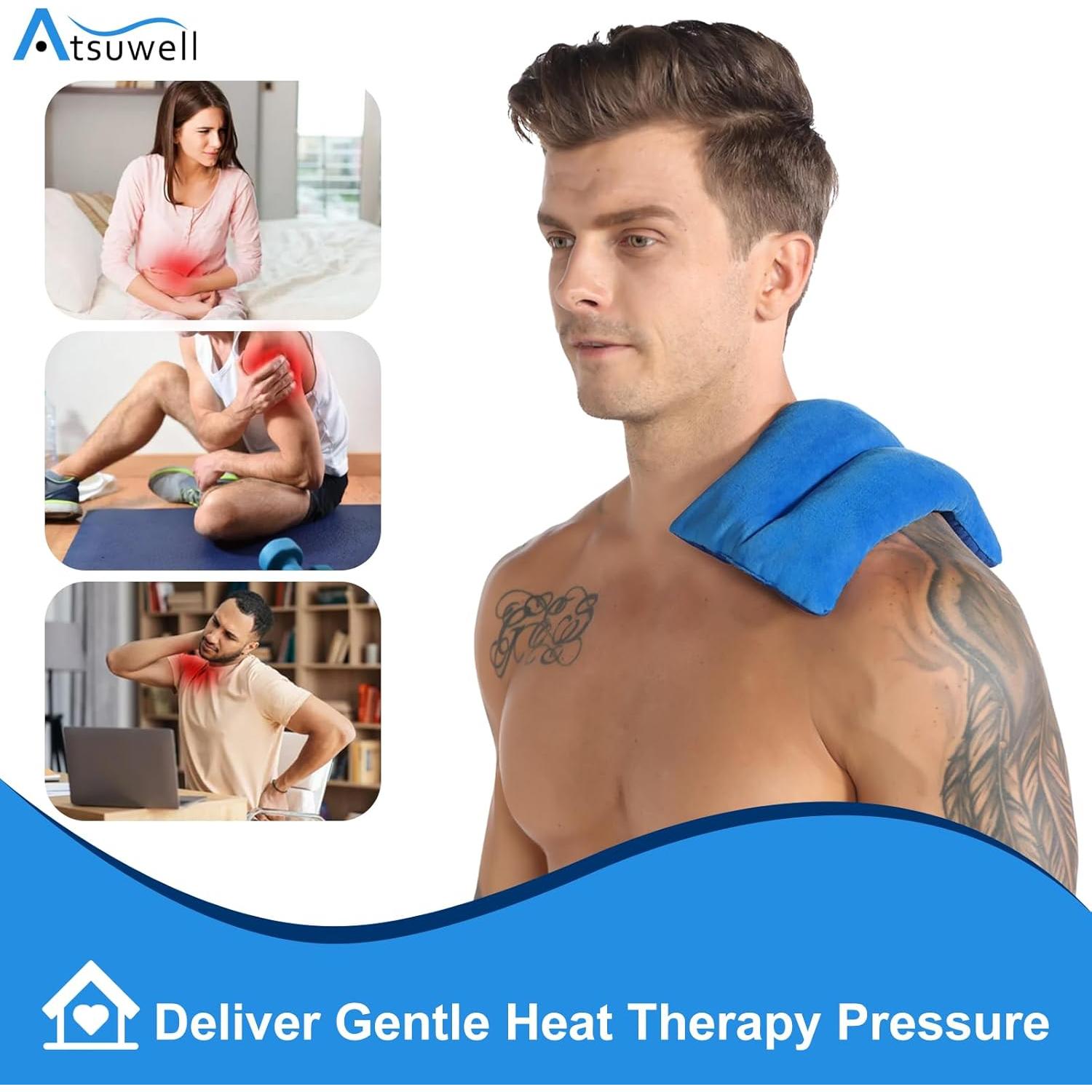 Almohadilla Térmica de Microondas Atsuwell 15x28 cm Azul