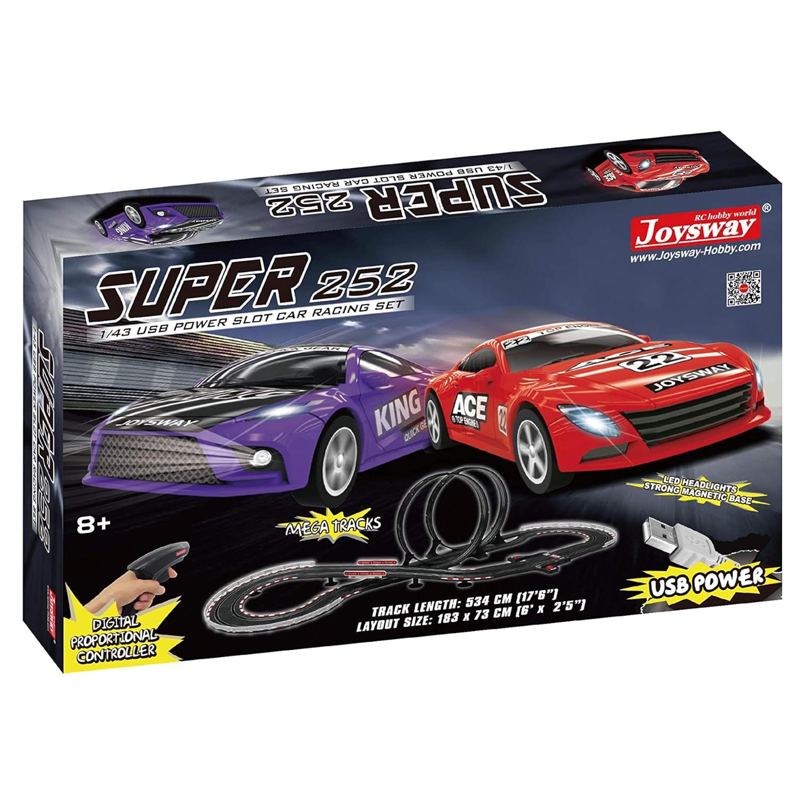 Set de Carreras de Coches Joysway 552 USB 1:43 7,62 m