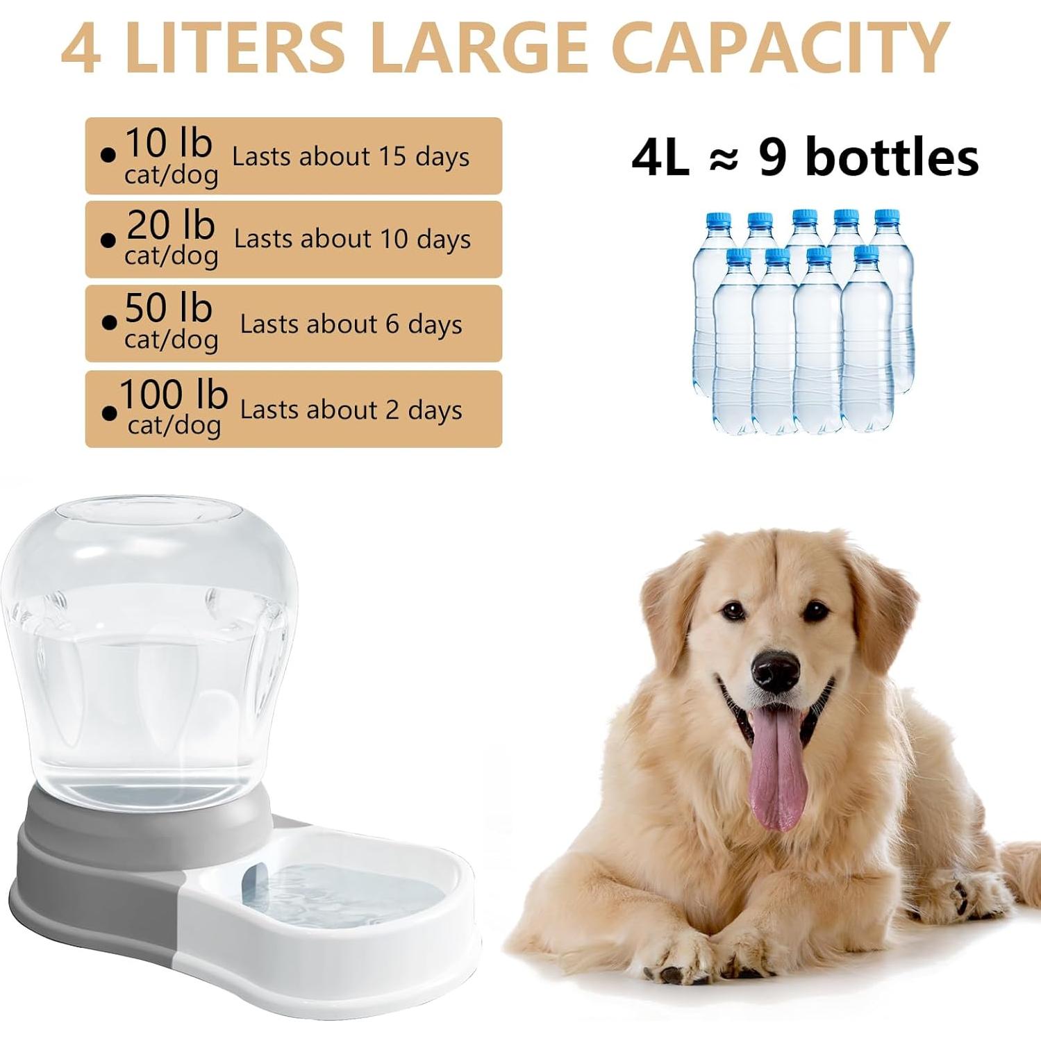 Dispensador de Agua Automático Staltwo 4L para Perros y Gatos