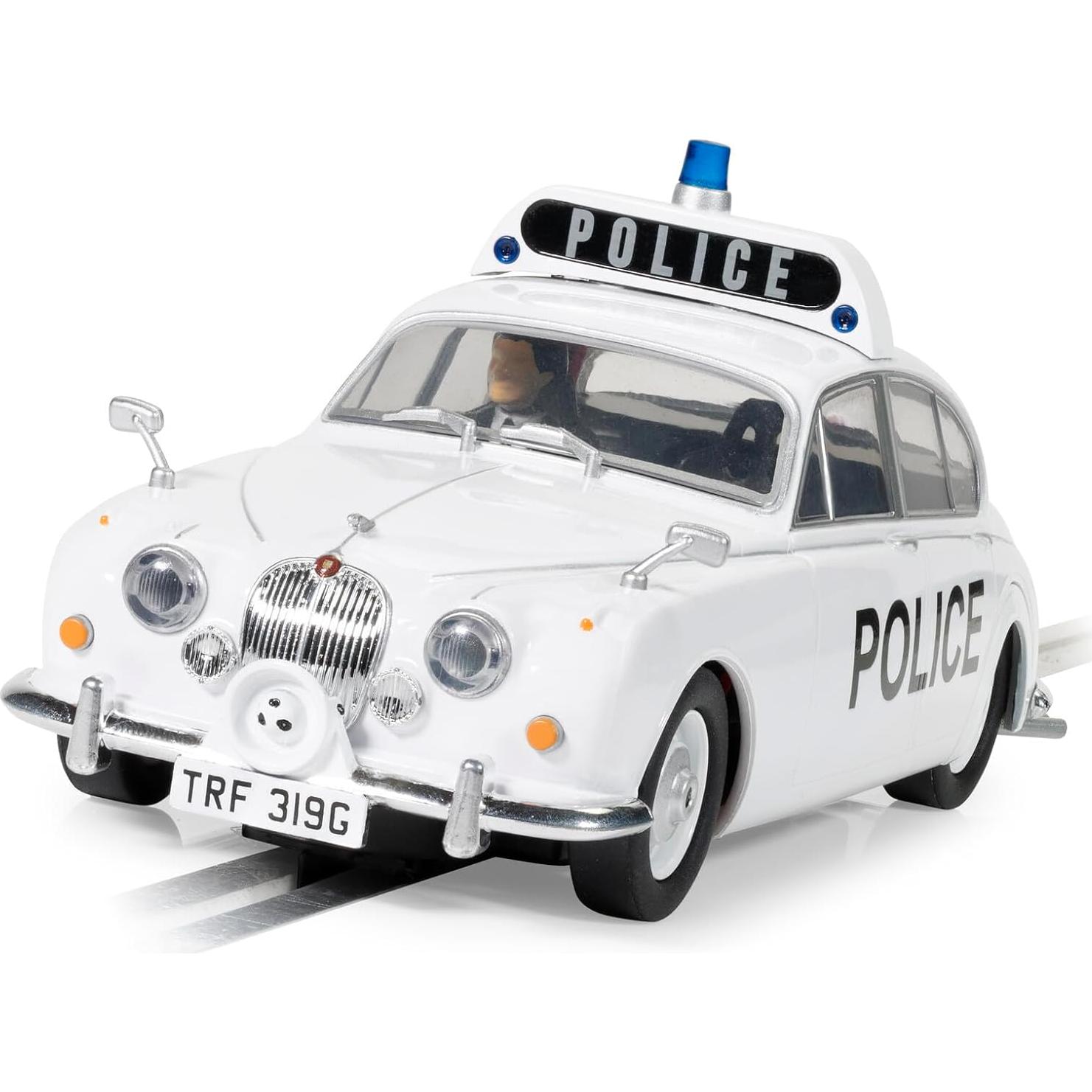 Coche de Policía Scalextric Jaguar MK 2 1:32 con luces