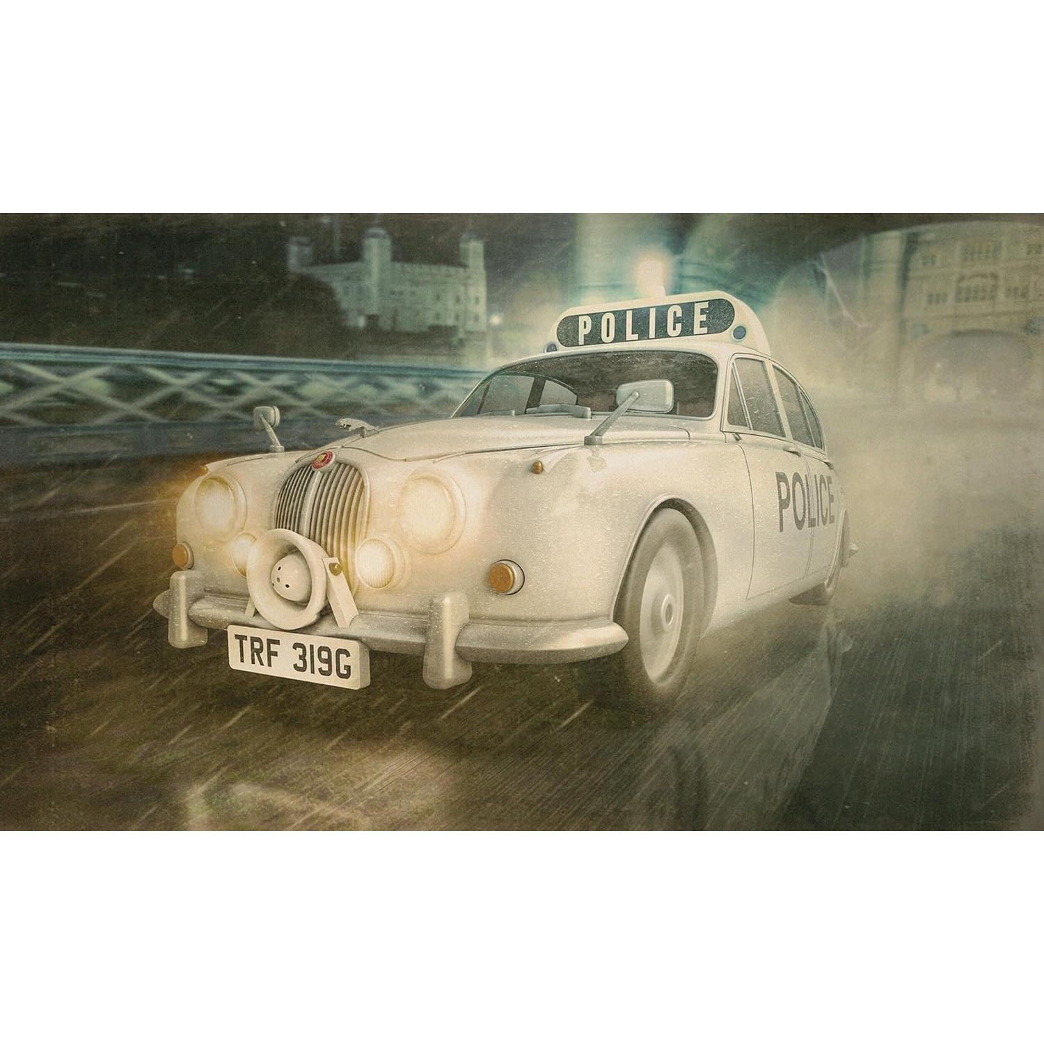 Coche de Policía Scalextric Jaguar MK 2 1:32 con luces
