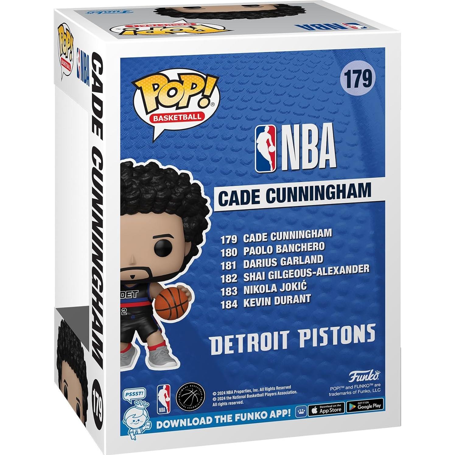 Funko POP! NBA: Pistons - Cade Cunningham - Collectable Vinyl Figure - Gift Idea - Official Merchandise - for Kids & Adults - Sports Fans - Model Figure for Collectors and Display