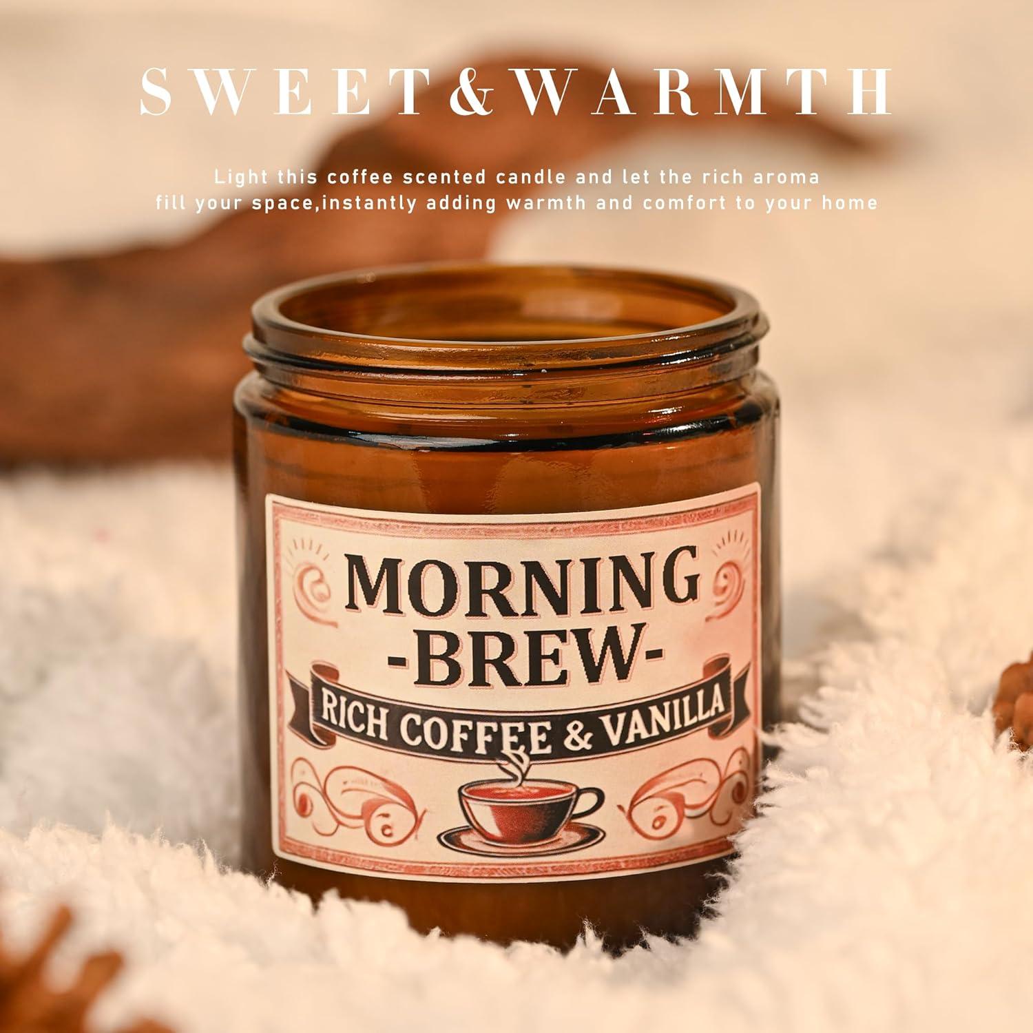 Vela Aromática de Soja GOPAS 113g Café - Tarro Ámbar