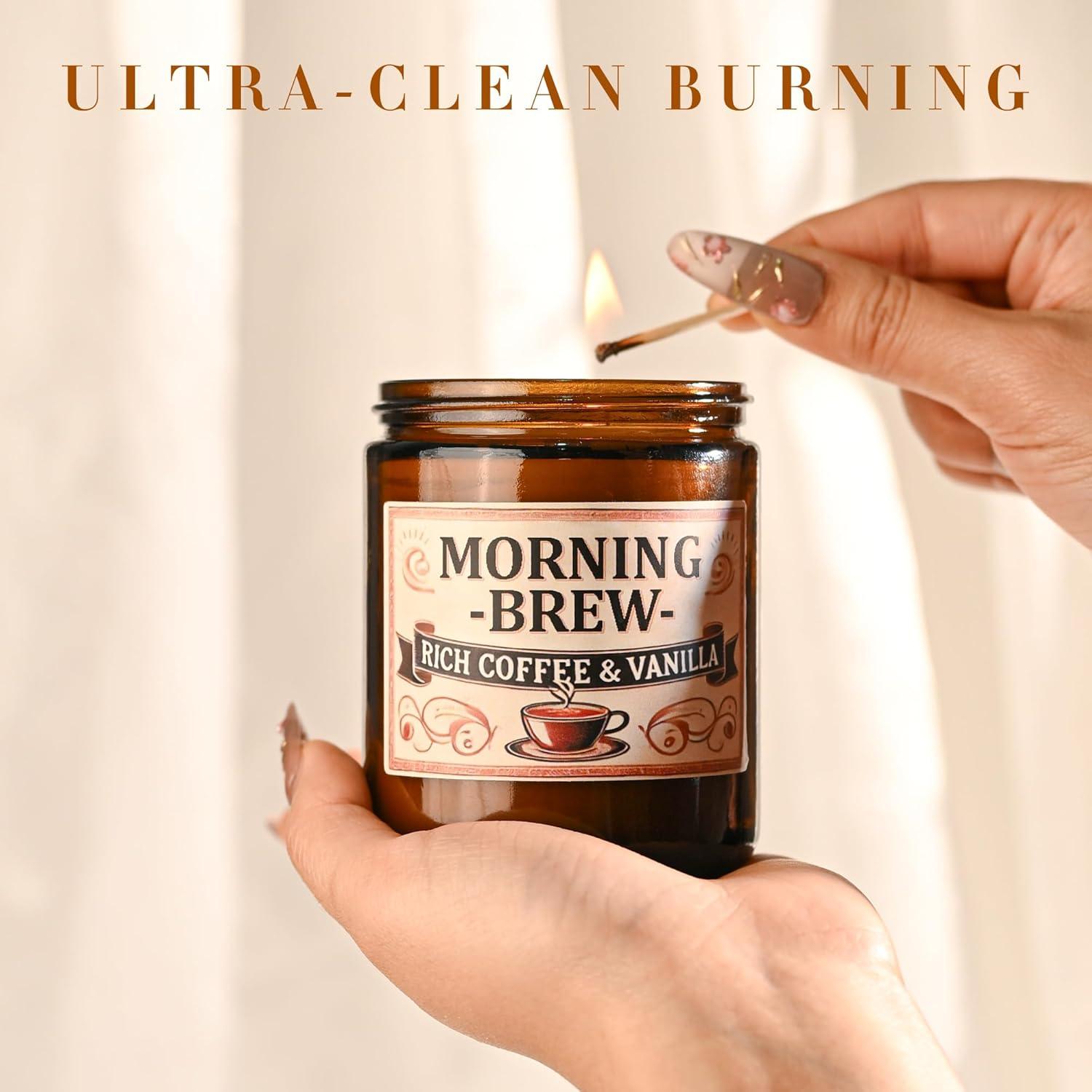 Vela Aromática de Soja GOPAS 113g Café - Tarro Ámbar