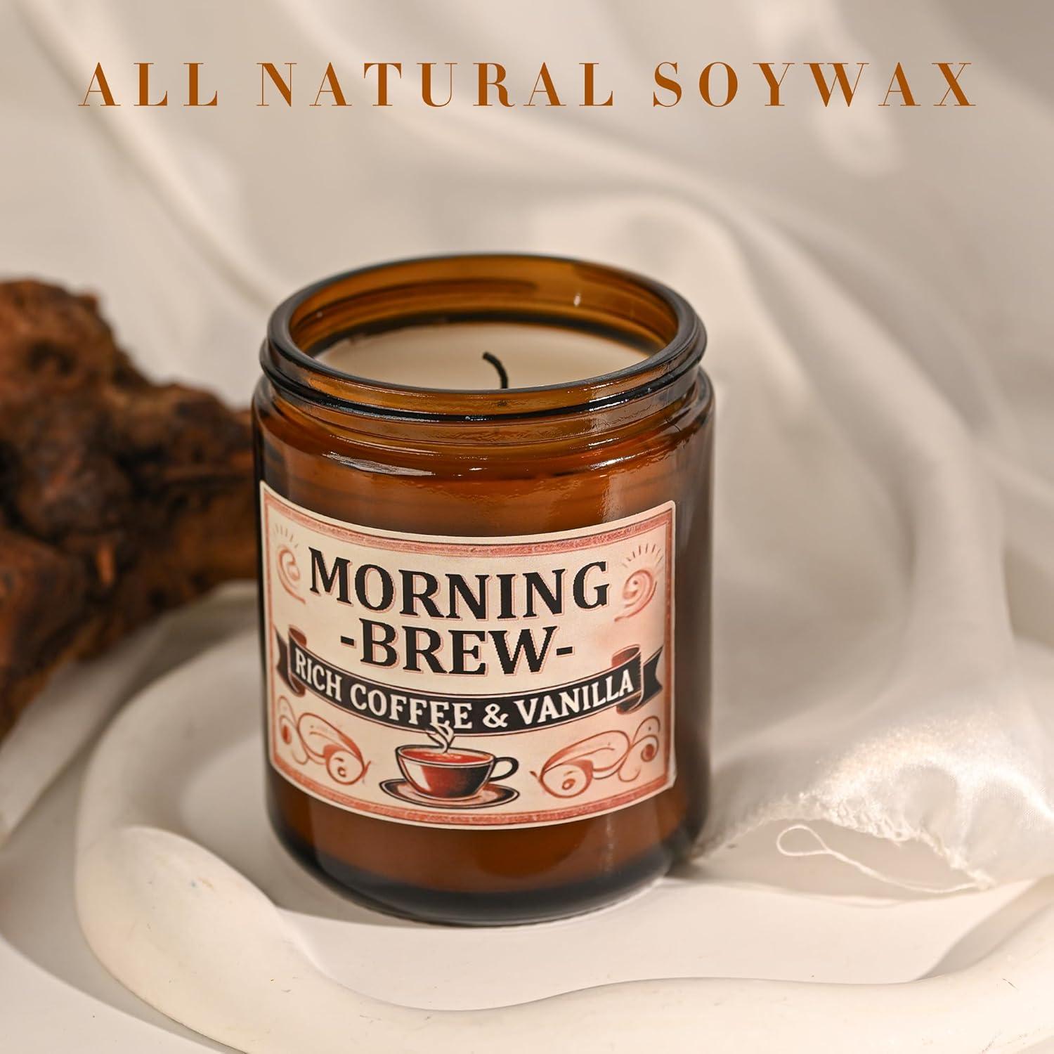 Vela Aromática de Soja GOPAS 113g Café - Tarro Ámbar